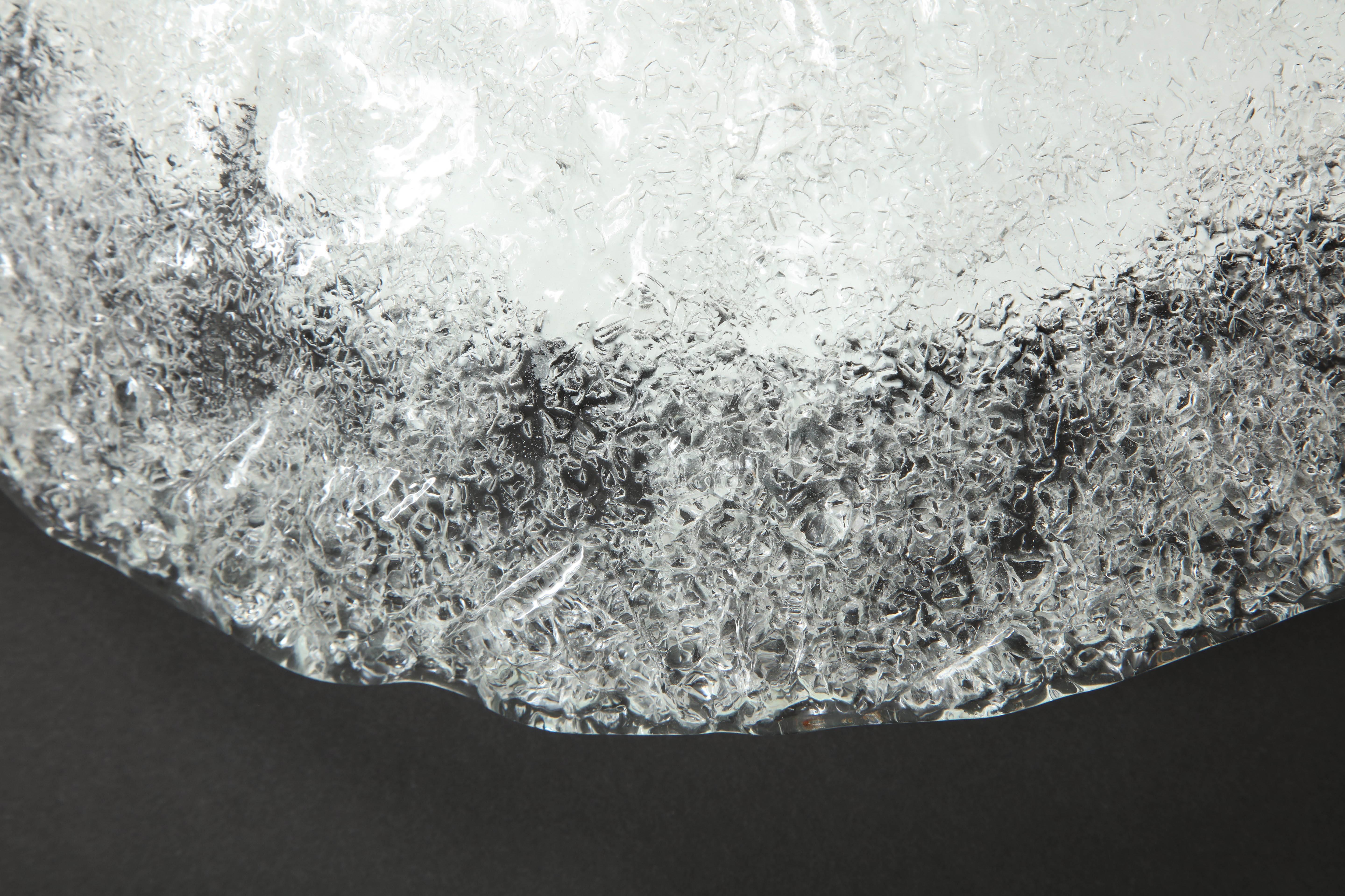 Kalmar Ice Glass Disc Flushmount 2