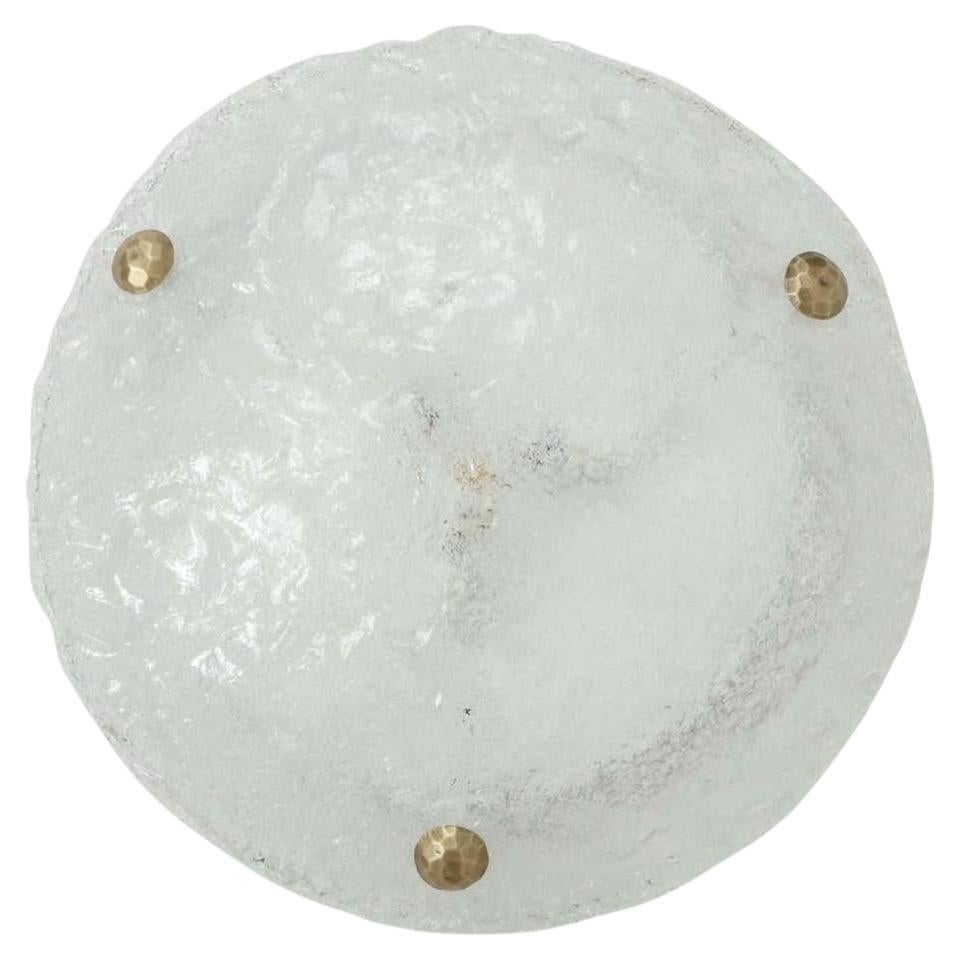 Monture encastrée disque en verre glacé Kalmar