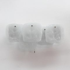 Kalmar Ice Glass Panel Wandleuchten, 1950er Jahre
