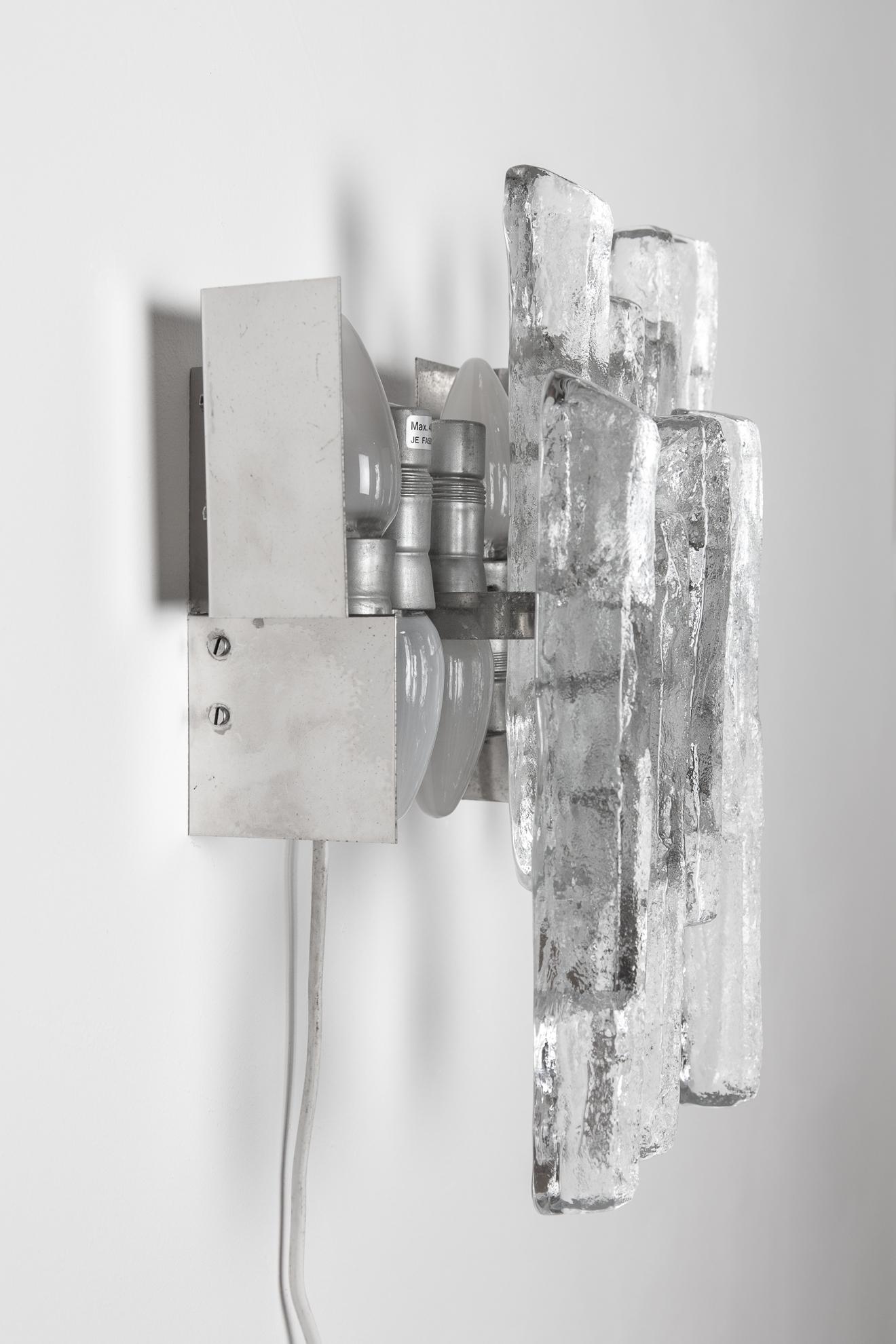 Kalmar Ice-Glass Wall Sconces im Angebot 6