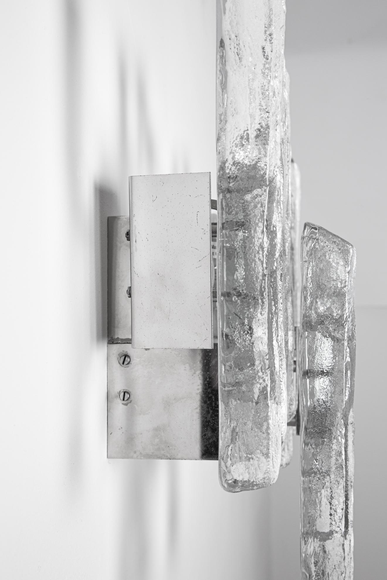 Kalmar Ice-Glass Wall Sconces im Angebot 8