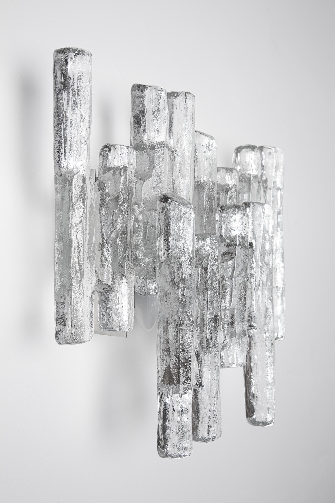 Kalmar Ice-Glass Wall Sconces im Angebot 1
