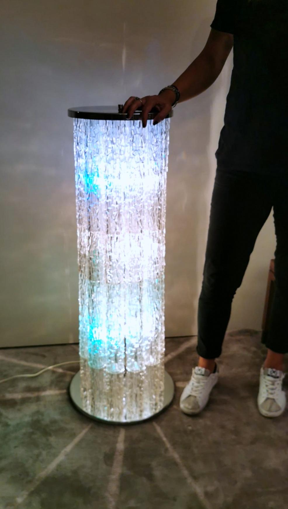 Kalmar J.T. Austrian Designer Plexiglass Floor Lamp Light Multicolor 9