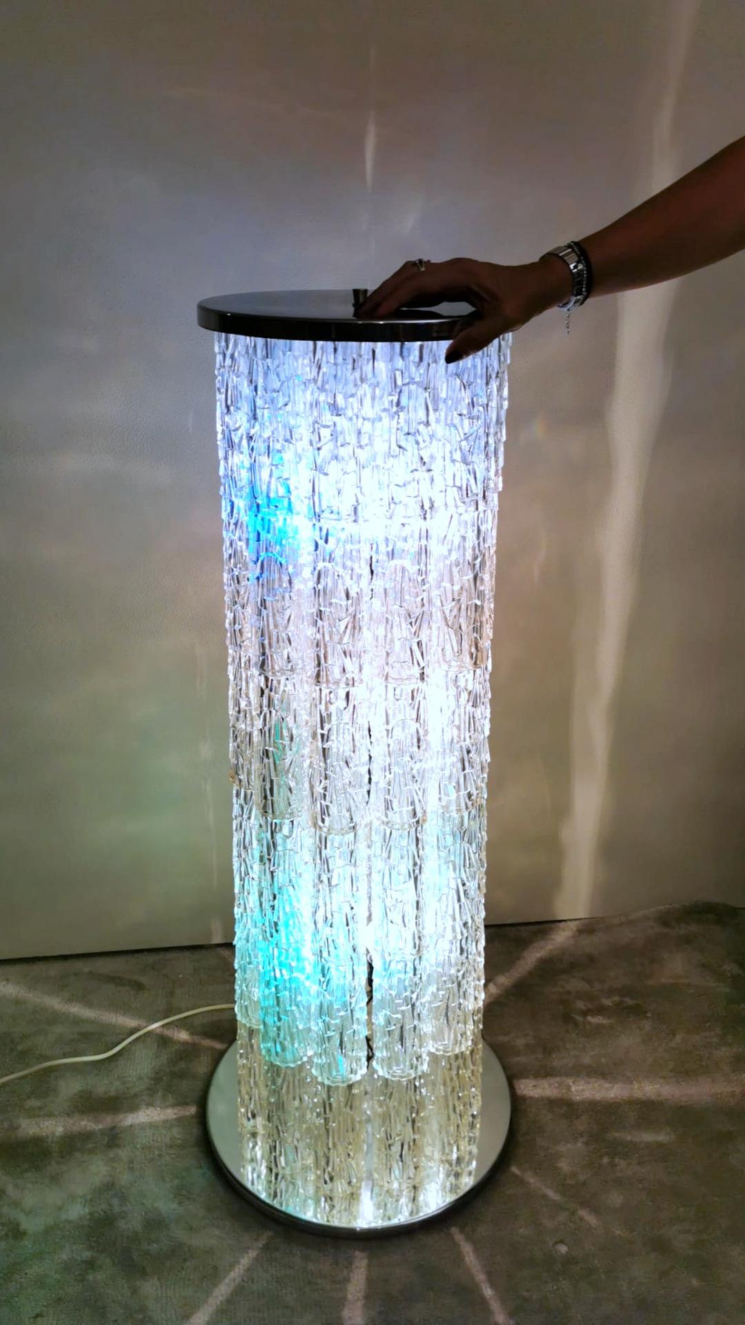 Kalmar J.T. Austrian Designer Plexiglass Floor Lamp Light Multicolor 11