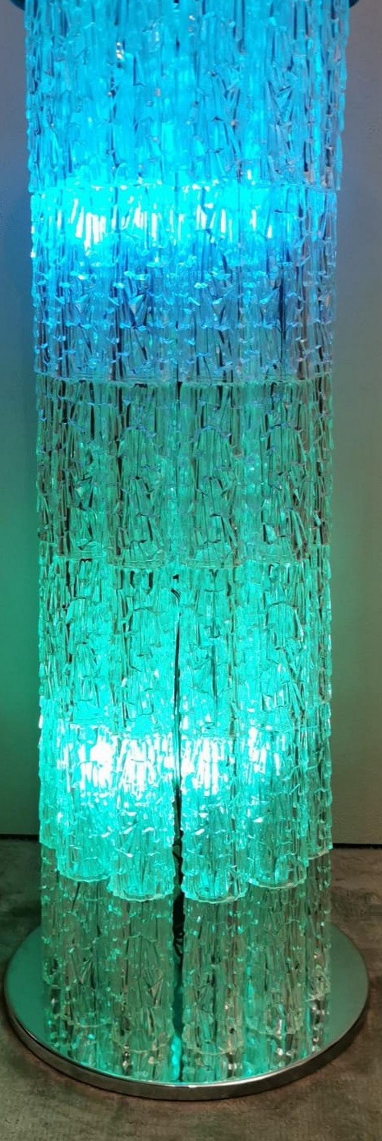 Kalmar J.T. Austrian Designer Plexiglass Floor Lamp Light Multicolor 1
