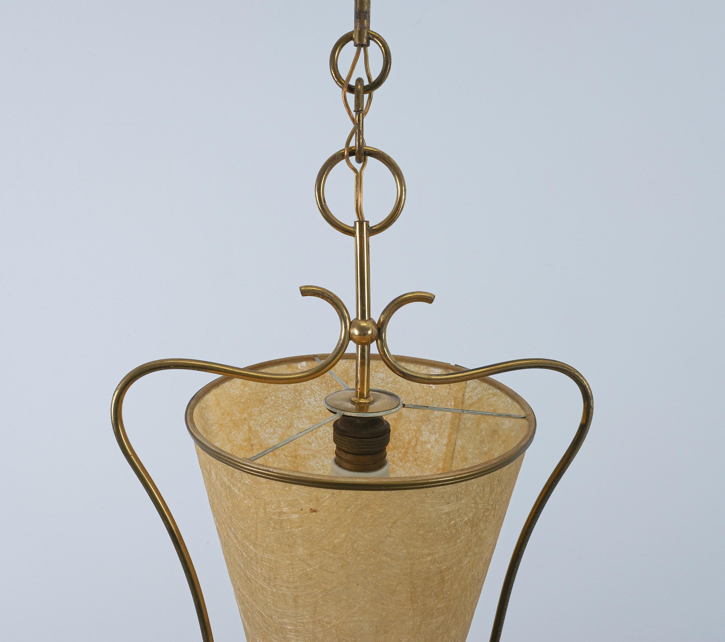Lanterne Kalmar in ottone e paraventi originali, 1950 In condizioni buone in vendita a Vienna, AT