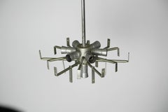 Lustre Kalmar en verre glacé mat, Autriche, 1960