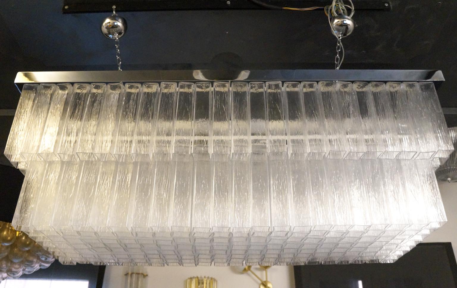 Stile di Venini, lampadario in vetro di Murano della metà del secolo, 1979 in vendita 13