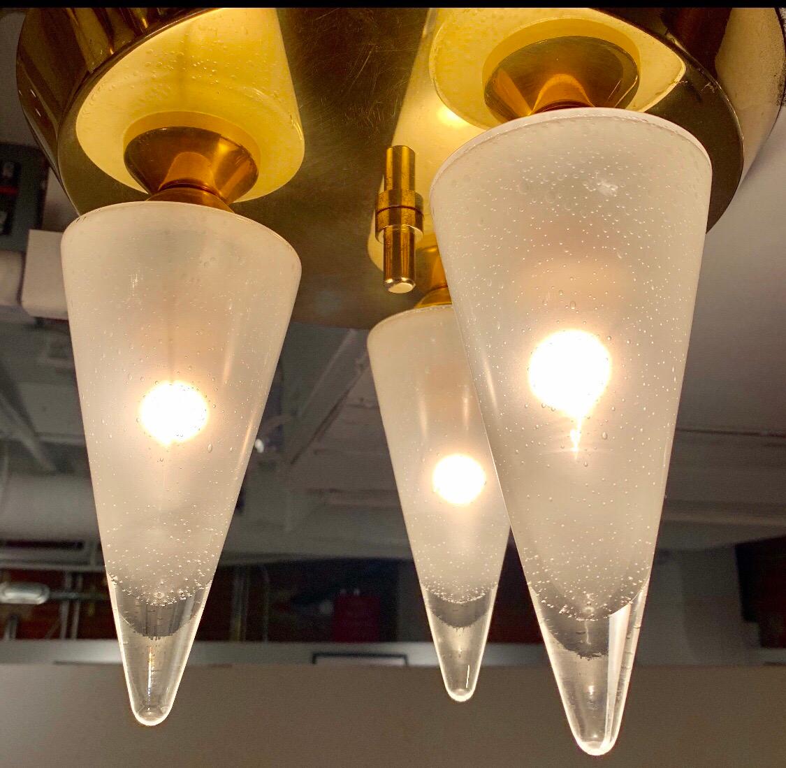 Kalmar Murano Glass 1970s Flush Ceiling Light 2