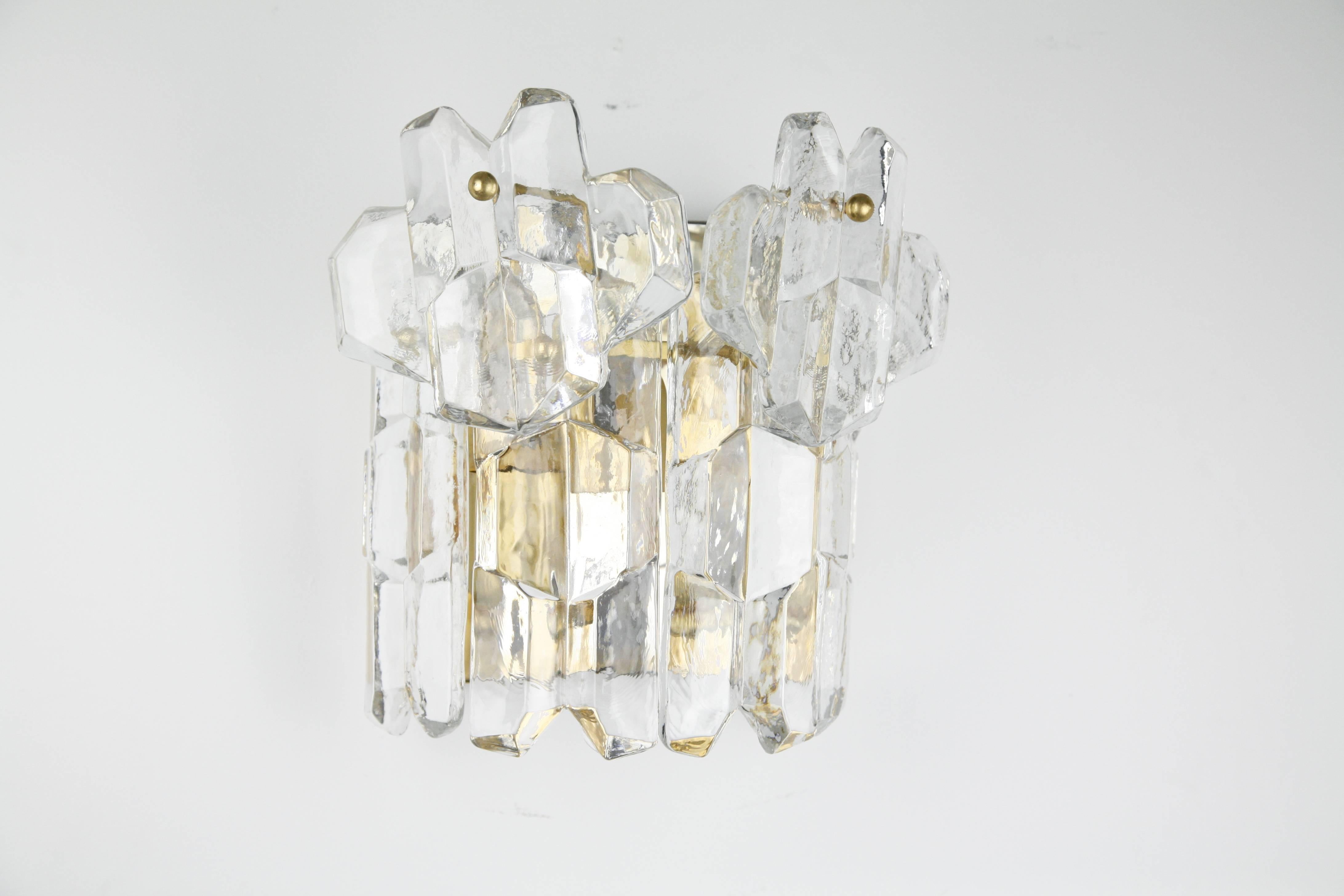 Mid-Century Modern Applique en cristal Kalmar Palazzo:: Vienne Autriche en vente