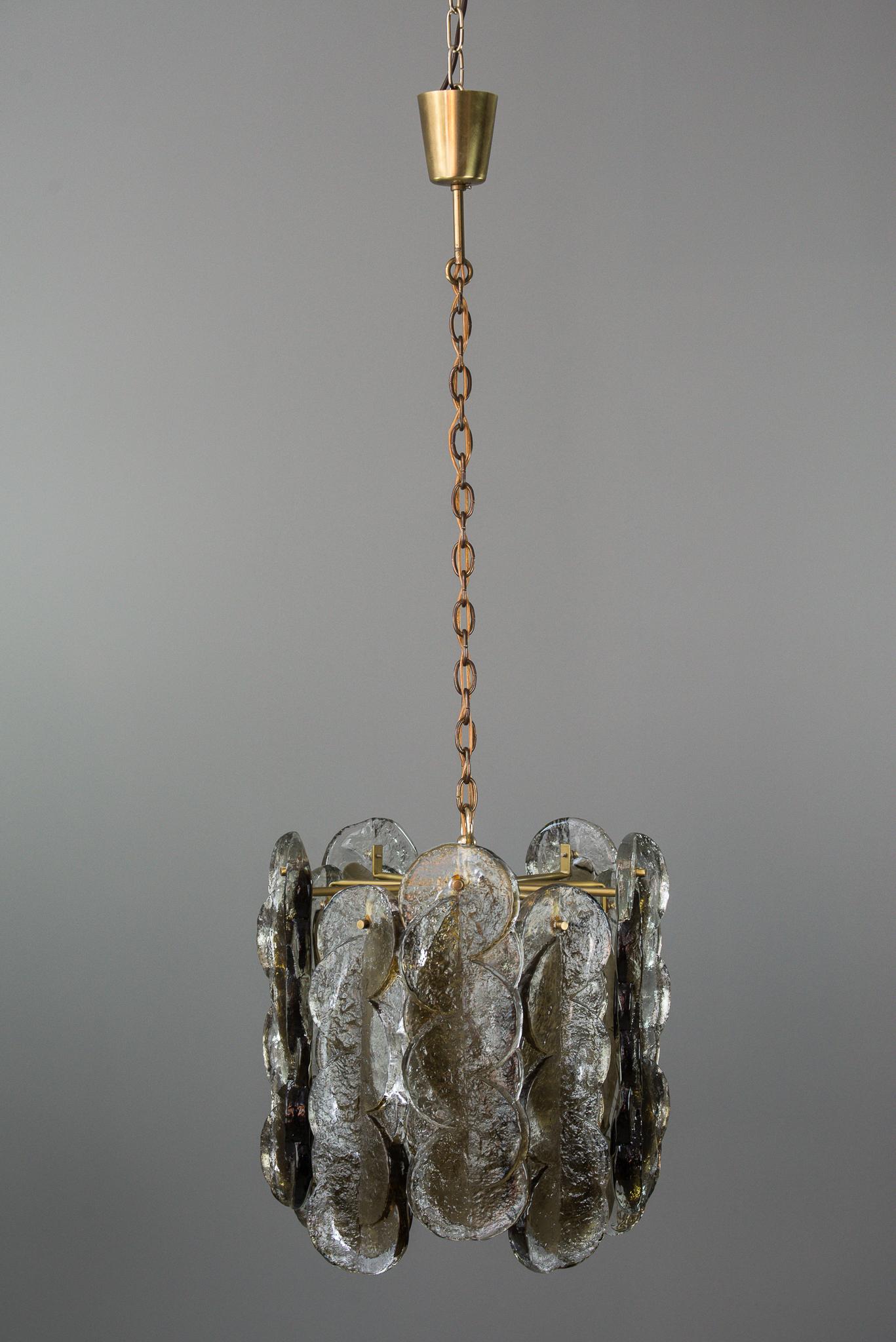 Kalmar pendant with swirl glass 1960s
Original condition
Beautiful designed pendant.

   