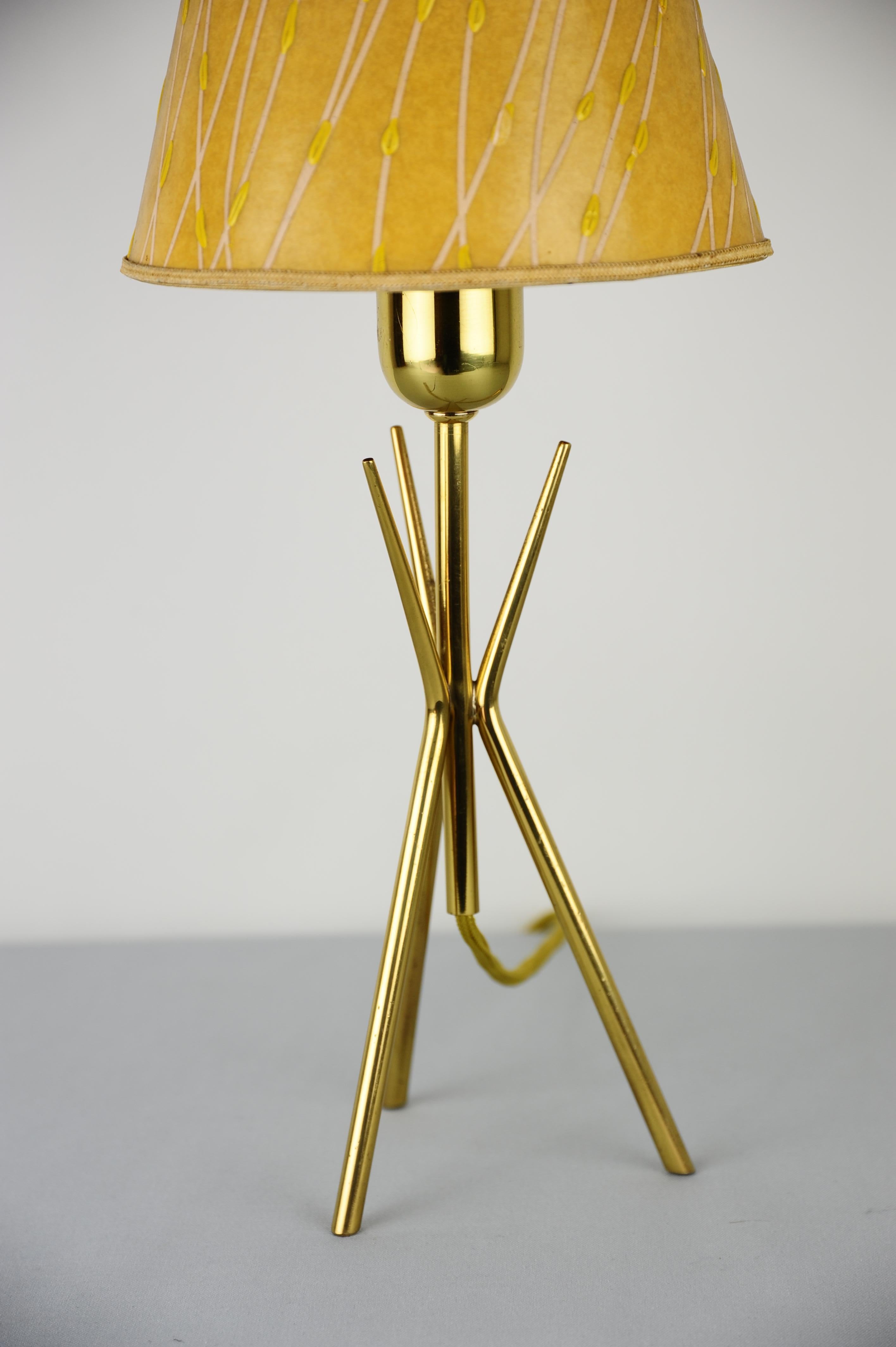 Mid-Century Modern Kalmar Table Lamp 1950s with Original Shade