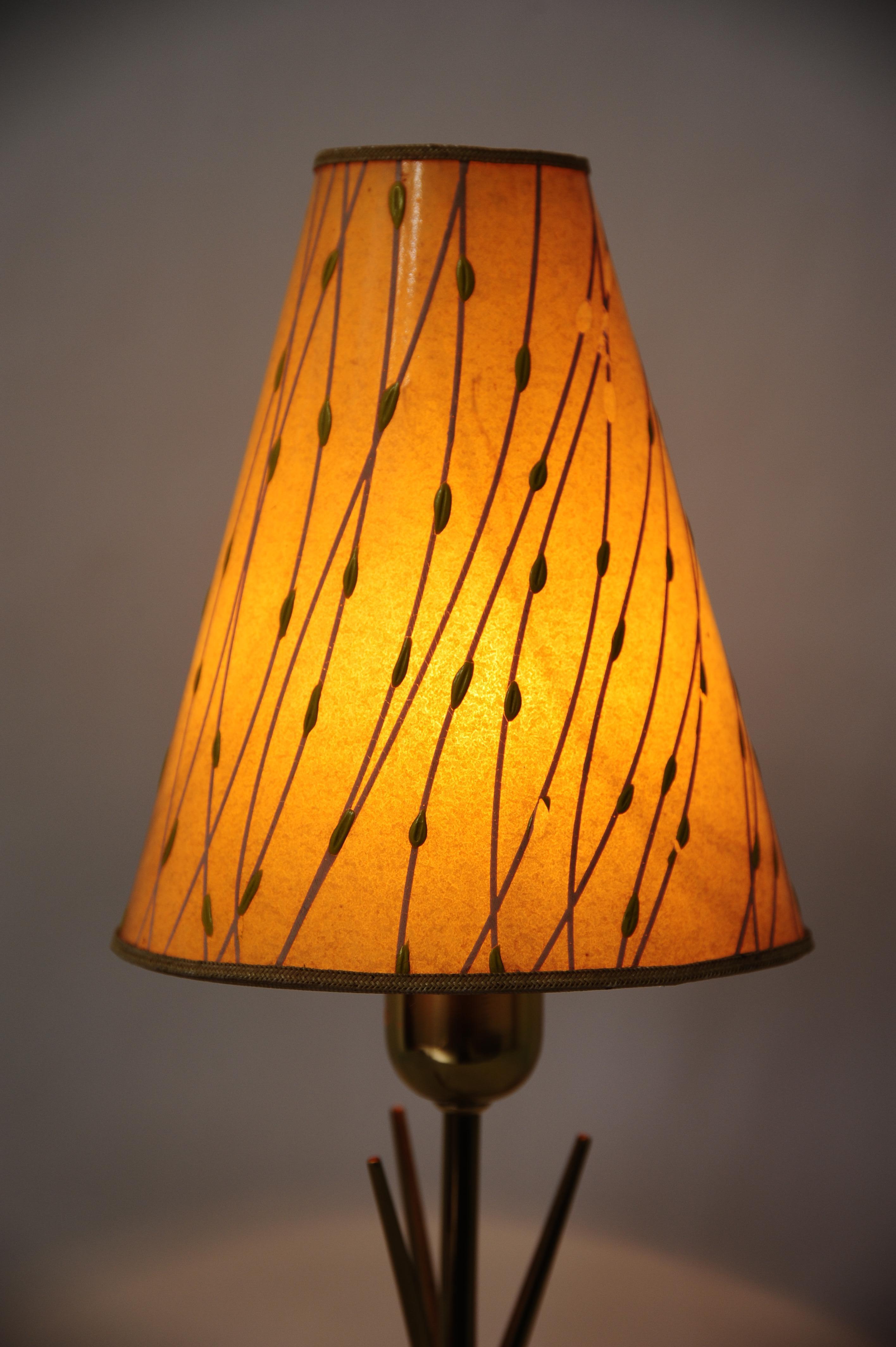 Mid-20th Century Kalmar Table Lamp 1950s with Original Shade