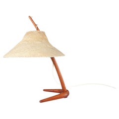 Rare Kalmar Teak Table Lamp Dornstab by A. Pöll Austria, 1947