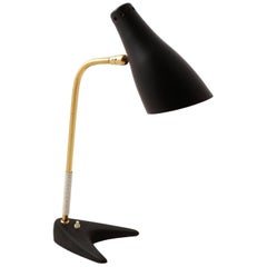 Kalmar Table Lamp 'Stilfix' No. 1257 Swivel Top, Brass Cast Iron, 1960