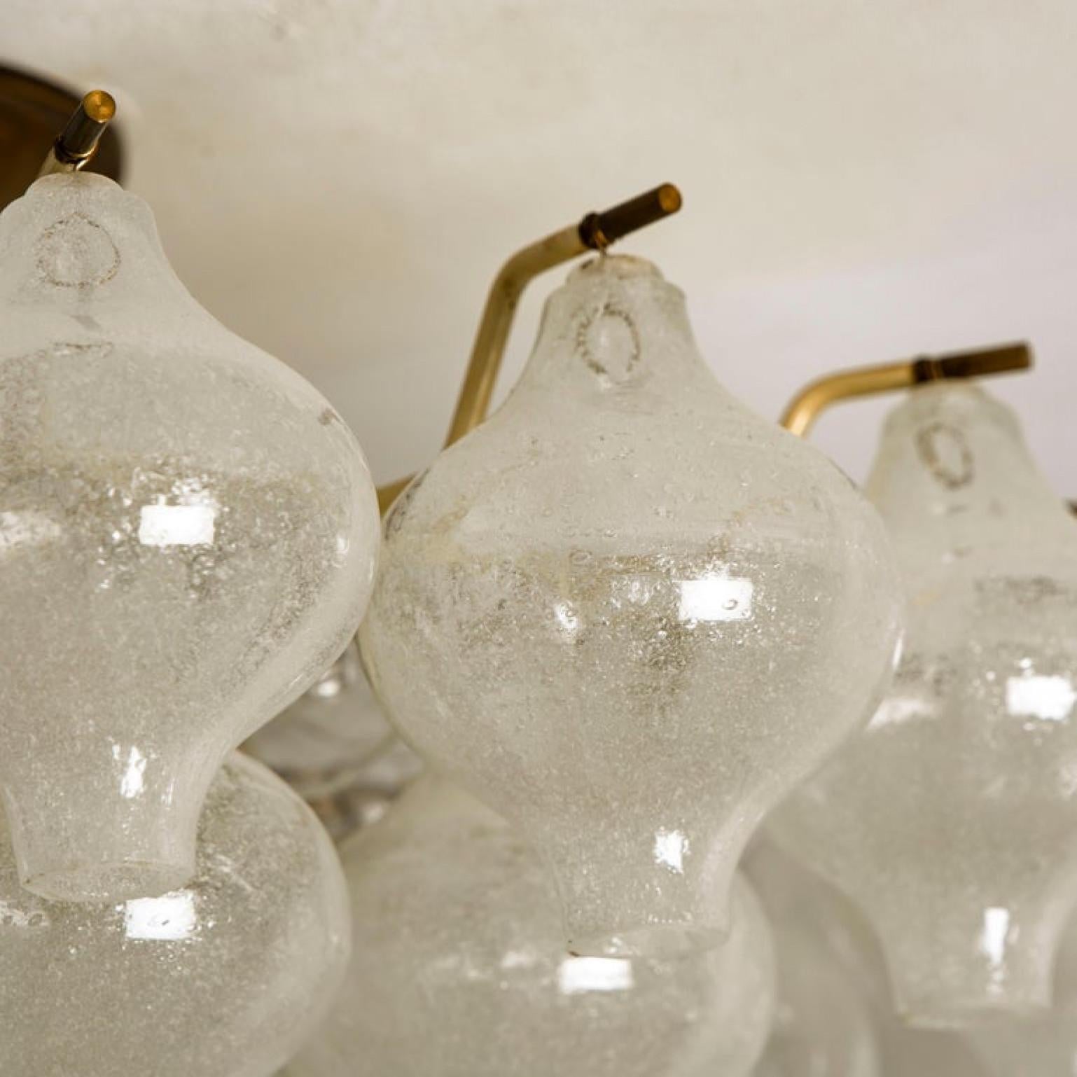 Kalmar 'Tulipan' Lámpara de cristal transparente, Austria Años 60 Otro en venta