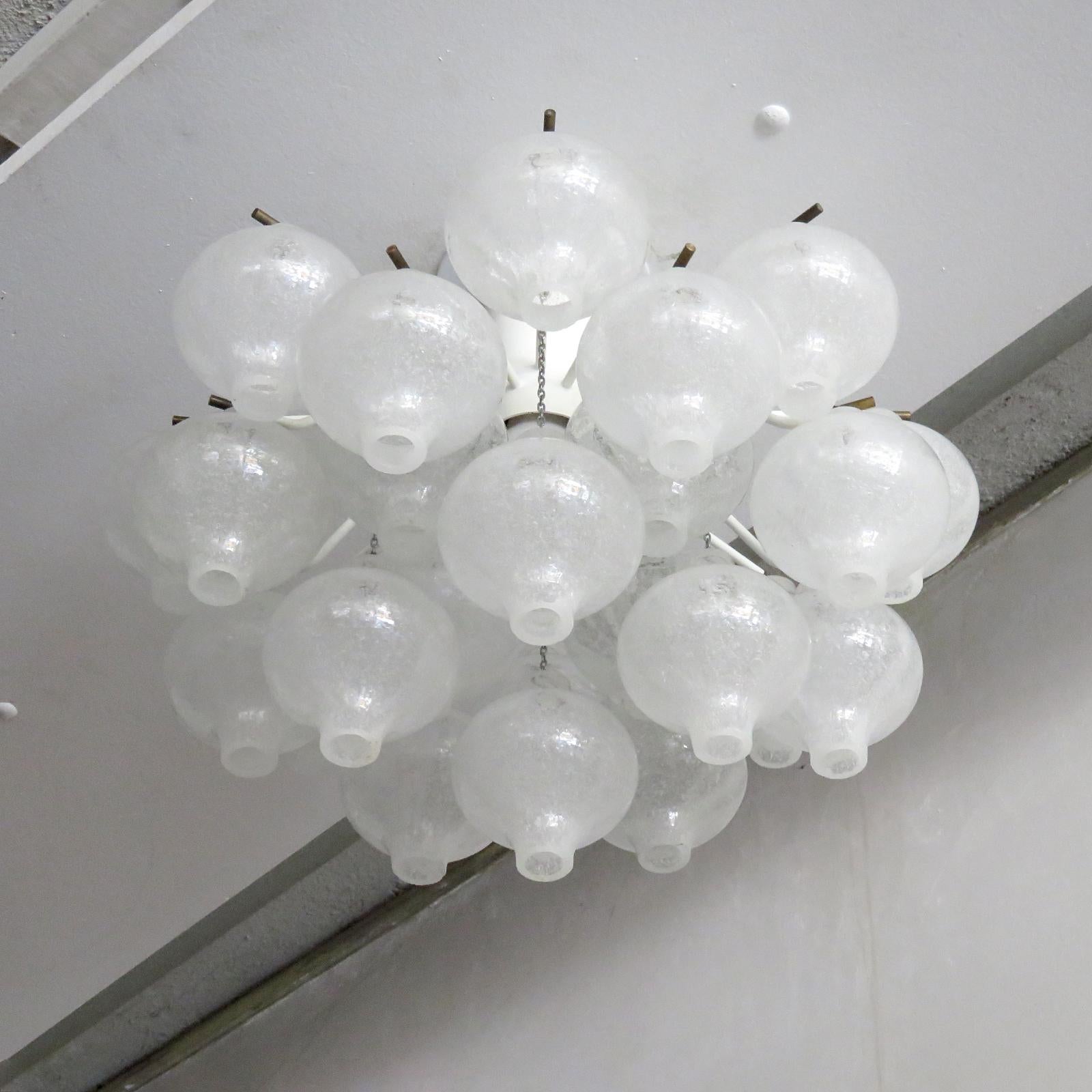 Enameled Kalmar ‘Tulipan’ Flush Mount Light, 1960