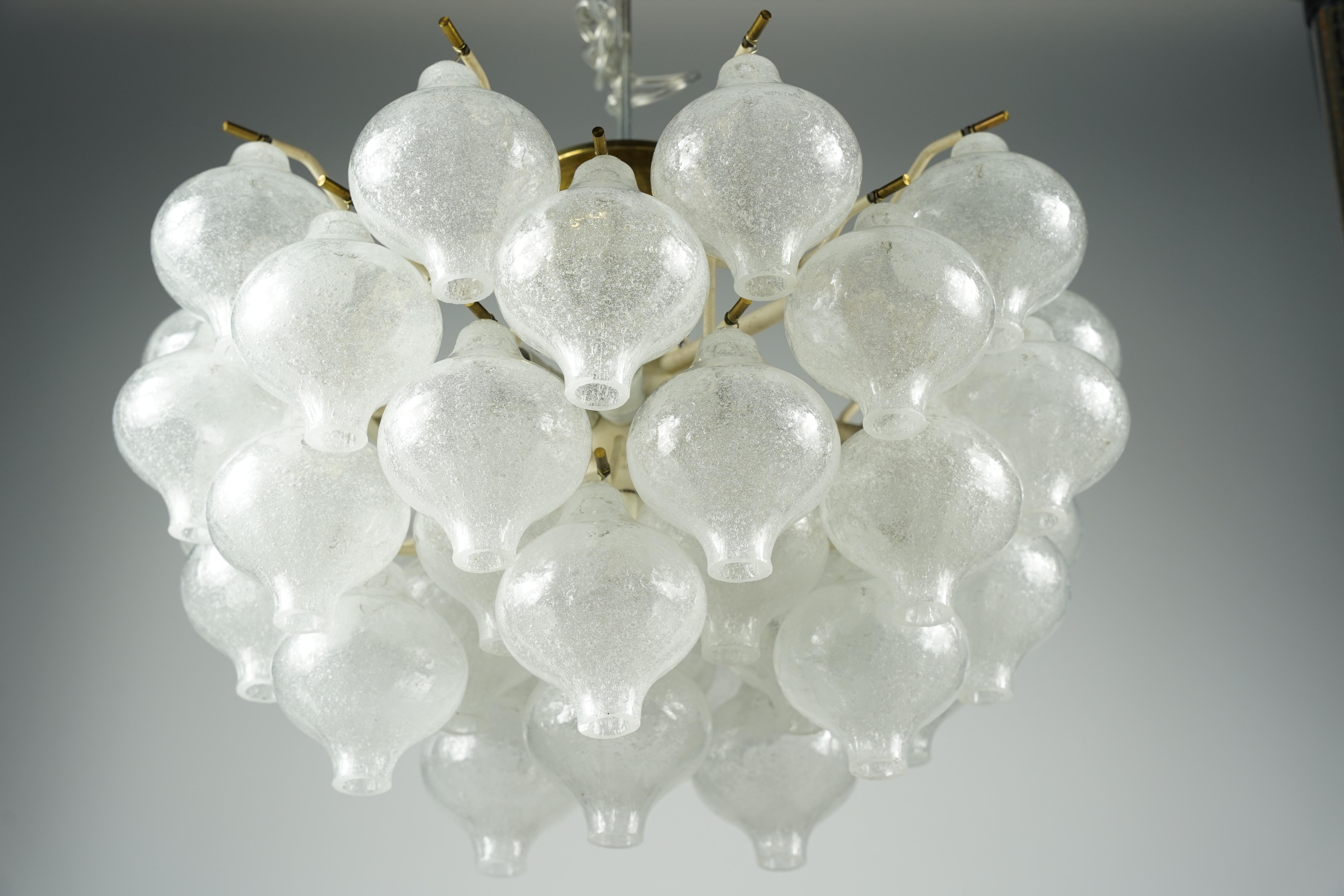 Austrian Kalmar Tulipan semi flush mount 1960, Austria For Sale