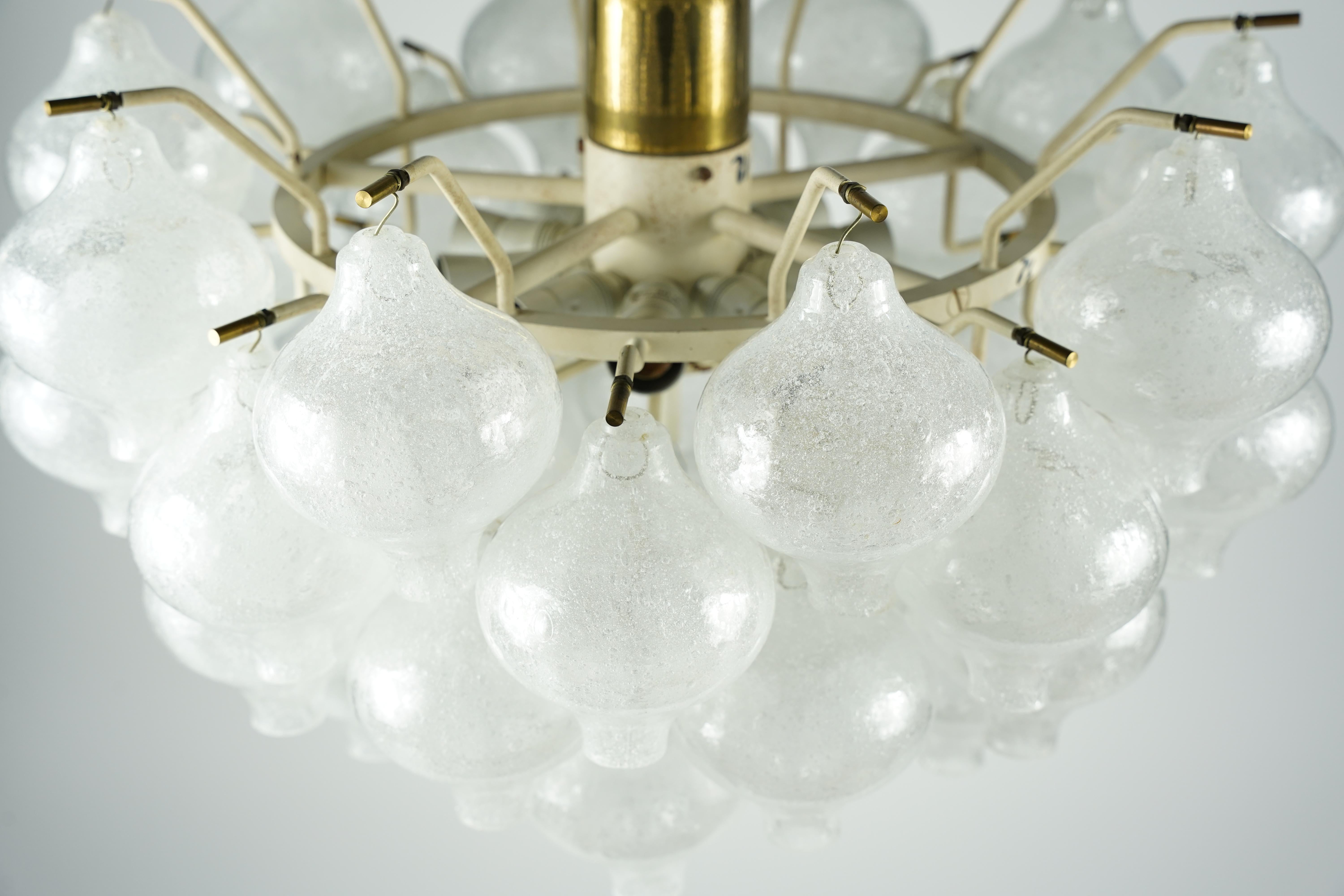 Kalmar Tulipan semi flush mount 1960, Austria In Good Condition For Sale In Bronx, NY