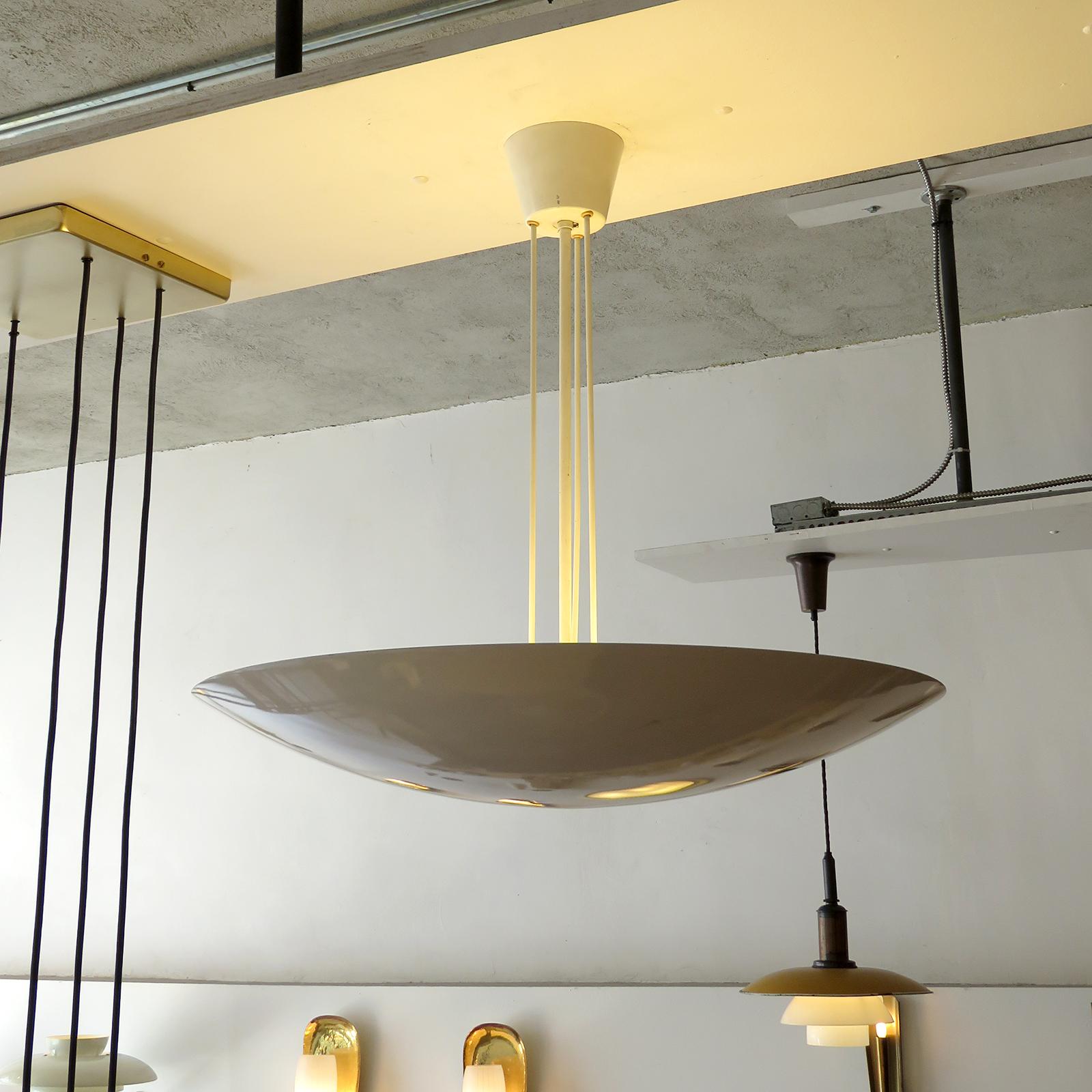 Late 20th Century Kalmar Uplight Bowl Pendant Light, 1970