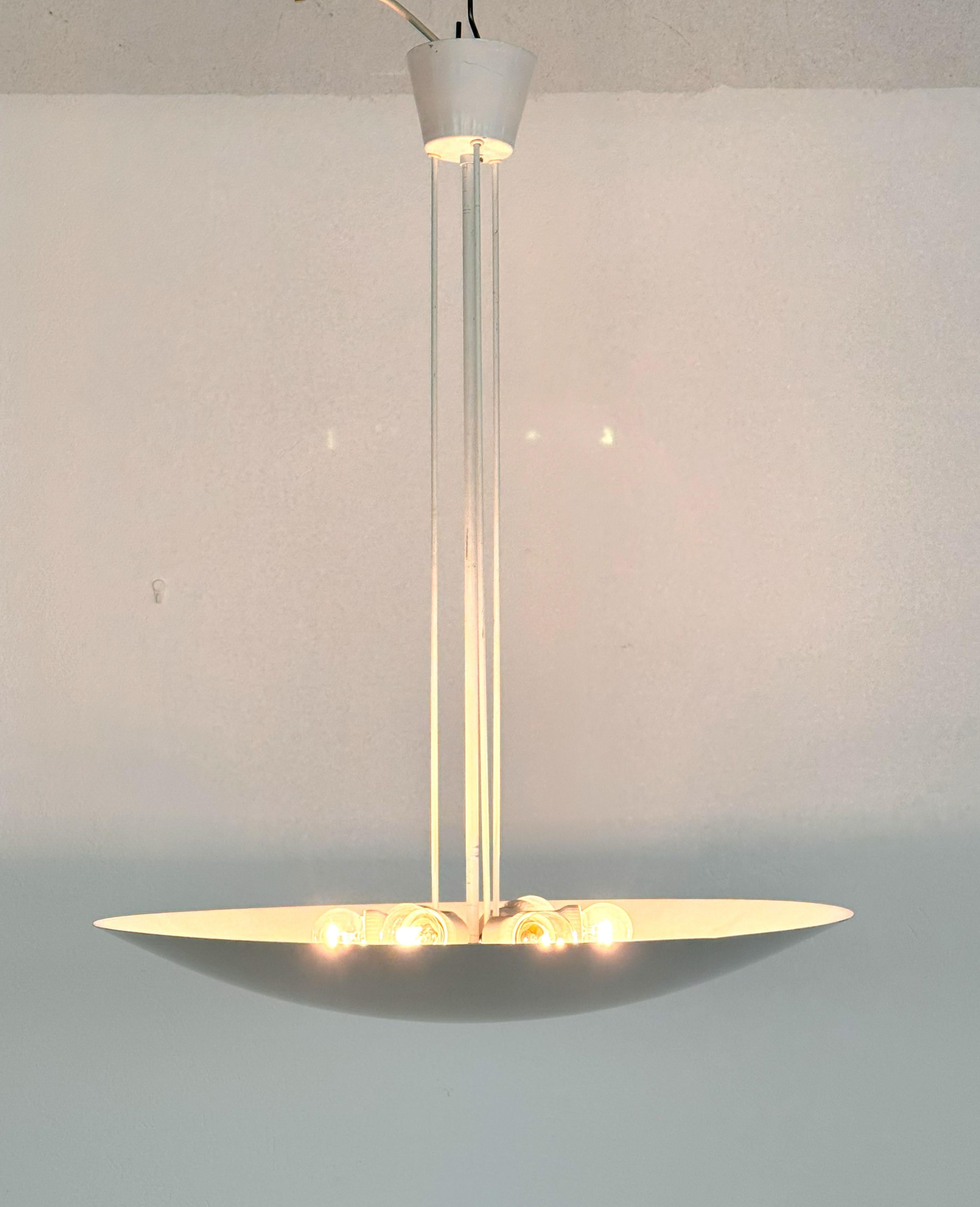 Mid-Century moderno KALMAR Uplight XL - Lampada a sospensione da soffitto, anni '70, Austria in vendita