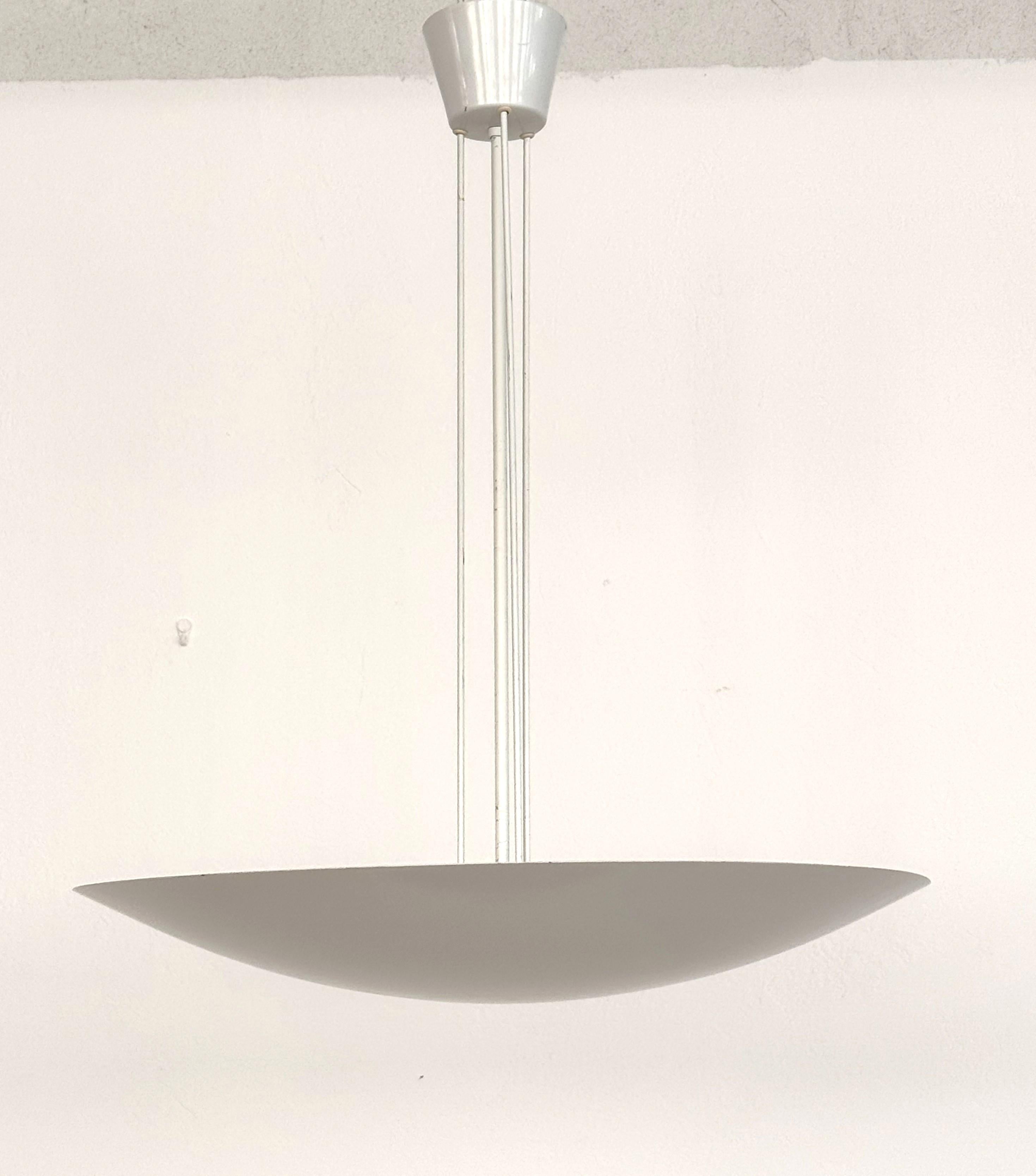 Verniciato KALMAR Uplight XL - Lampada a sospensione da soffitto, anni '70, Austria in vendita