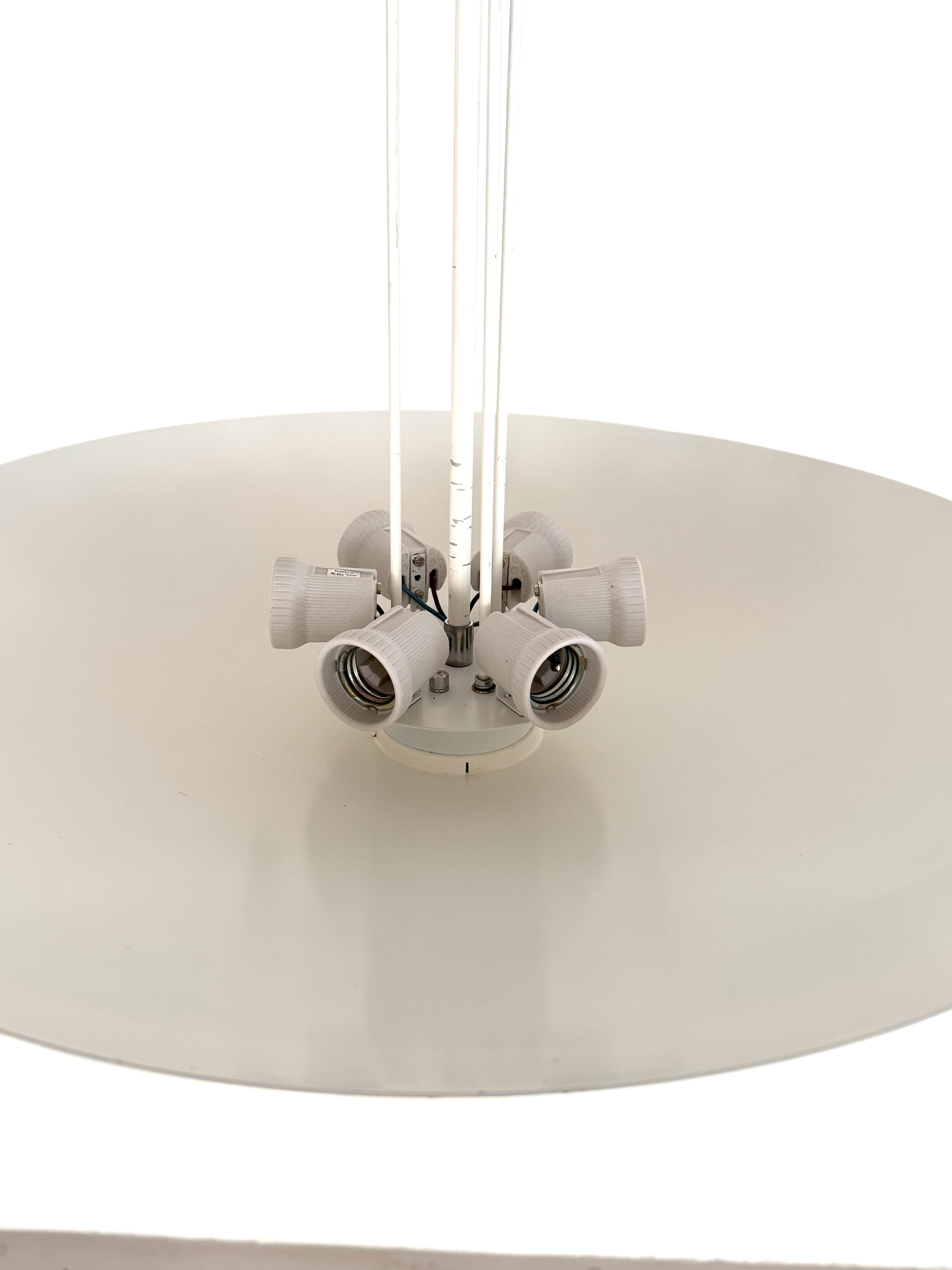 Metallo KALMAR Uplight XL - Lampada a sospensione da soffitto, anni '70, Austria in vendita