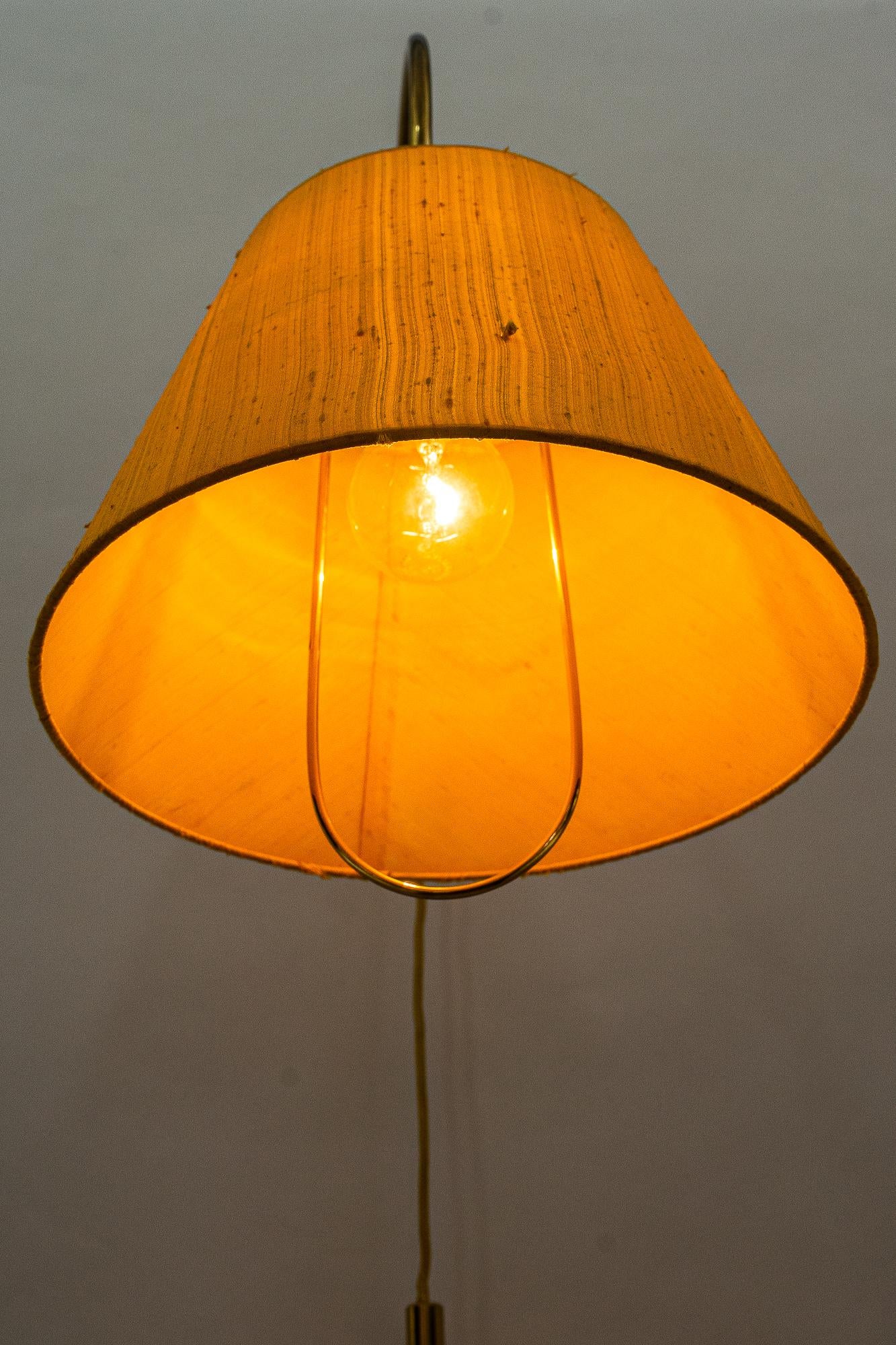 Kalmar Wall Lamp with Original Fabric Shade, Around 1950s For Sale 5