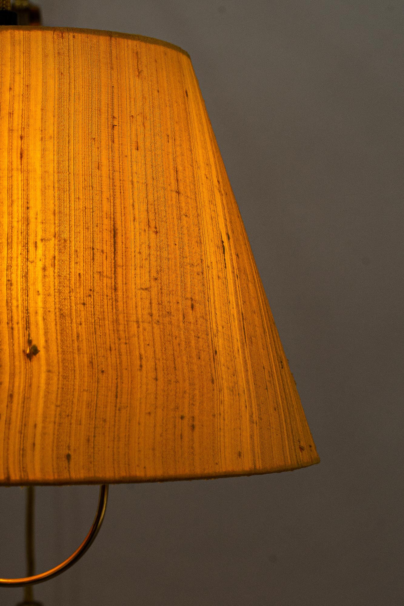 Kalmar Wall Lamp with Original Fabric Shade, Around 1950s For Sale 6