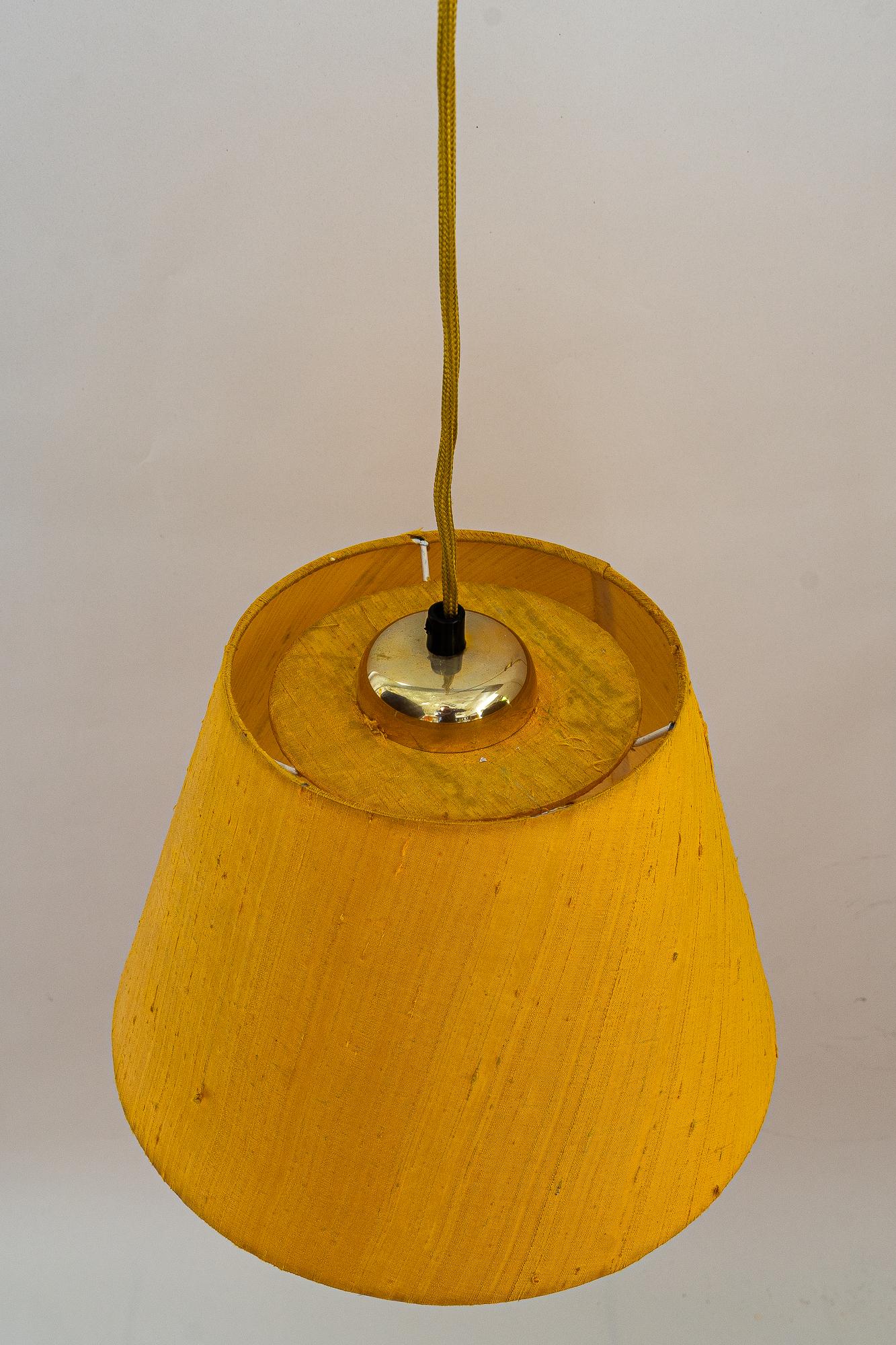 Kalmar Wall Lamp with Original Fabric Shade, Around 1950s In Good Condition For Sale In Wien, AT