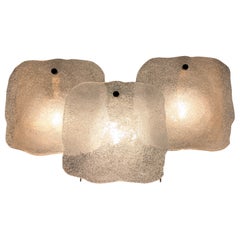 Kalmar Wall Sconce in Murano Glass and Brass, Austria, 1960s