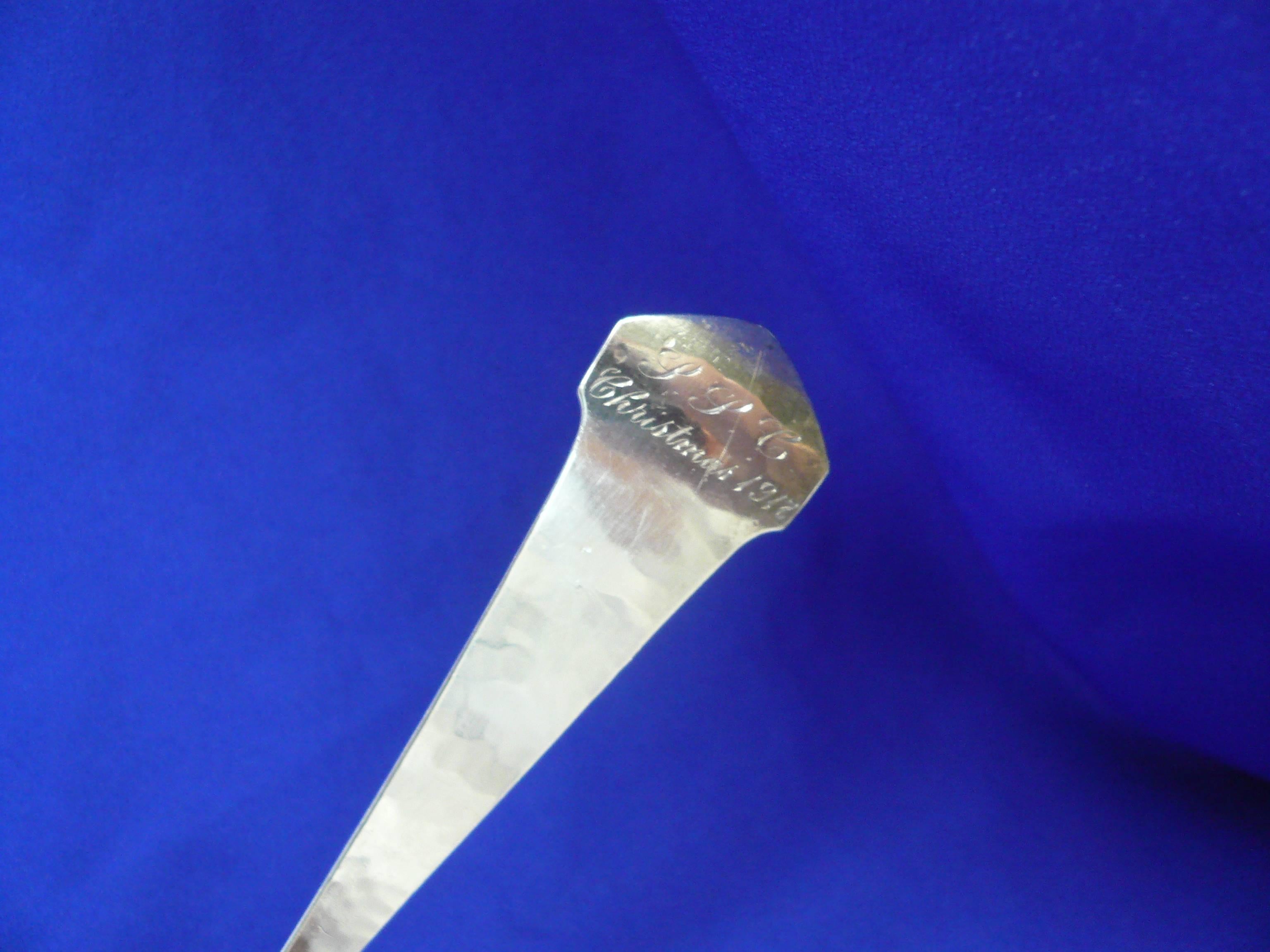 Women's or Men's Kalo Shop Sterling Silver Handled Serving Spoon 9 3/4