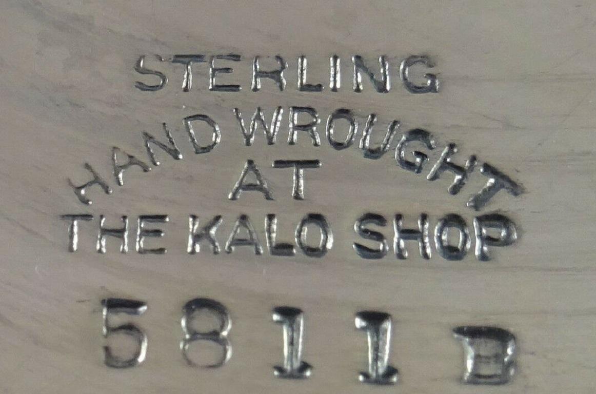 American Kalo Sterling Silver Centerpiece Bowl Hand Wrought #5811B