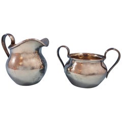 Kalo Sterling Silver Sugar and Creamer Set 2 Piece #158 Chicago Arts & Crafts