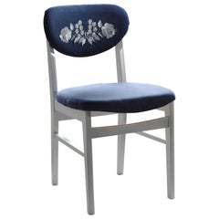 Kalocsa Patterned Blue Chair