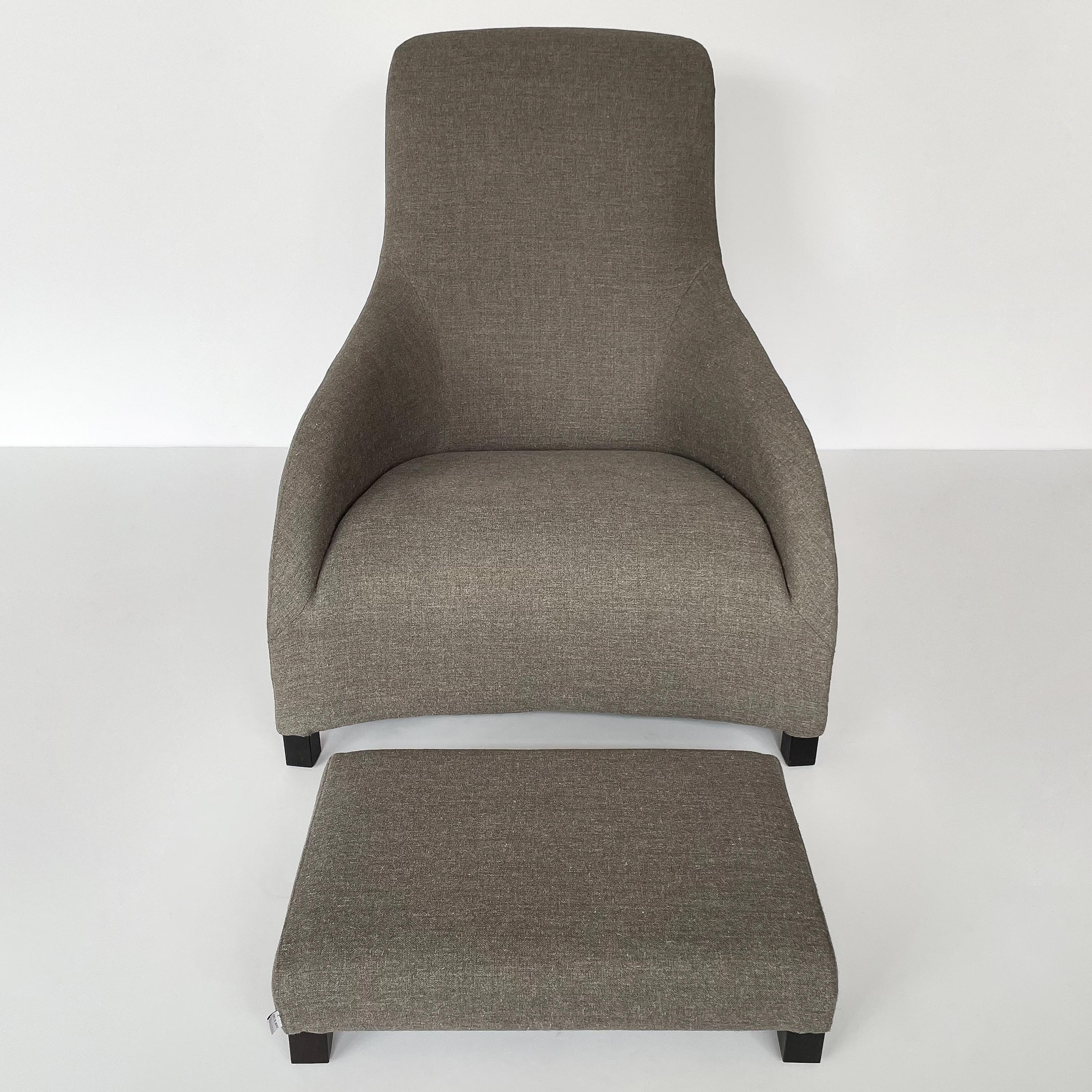 Stained Kalos Lounge Chair and Ottoman by Antonio Citterio for B&B Italia