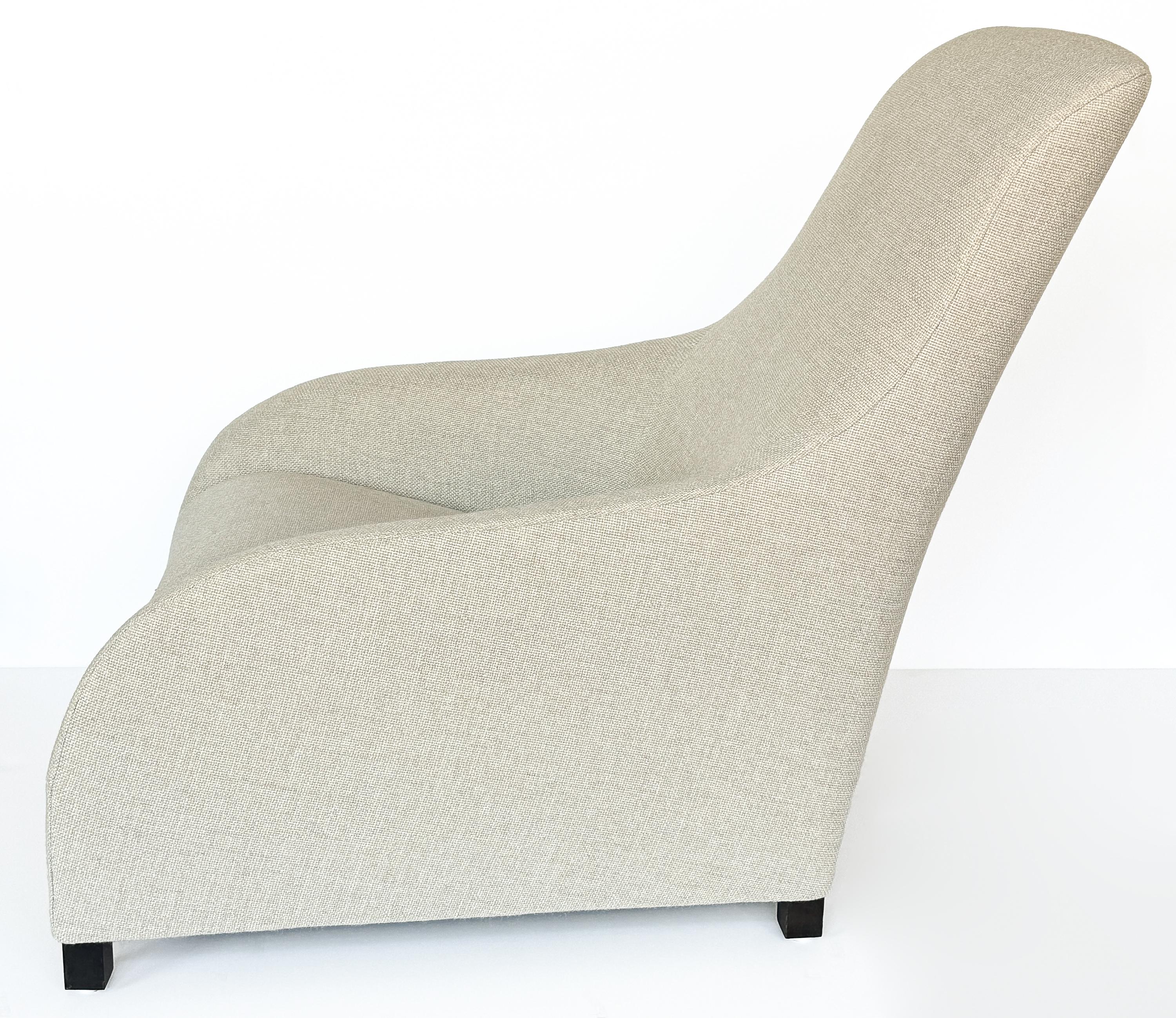 Stained Kalos Lounge Chair and Ottoman by Antonio Citterio for B&B Italia