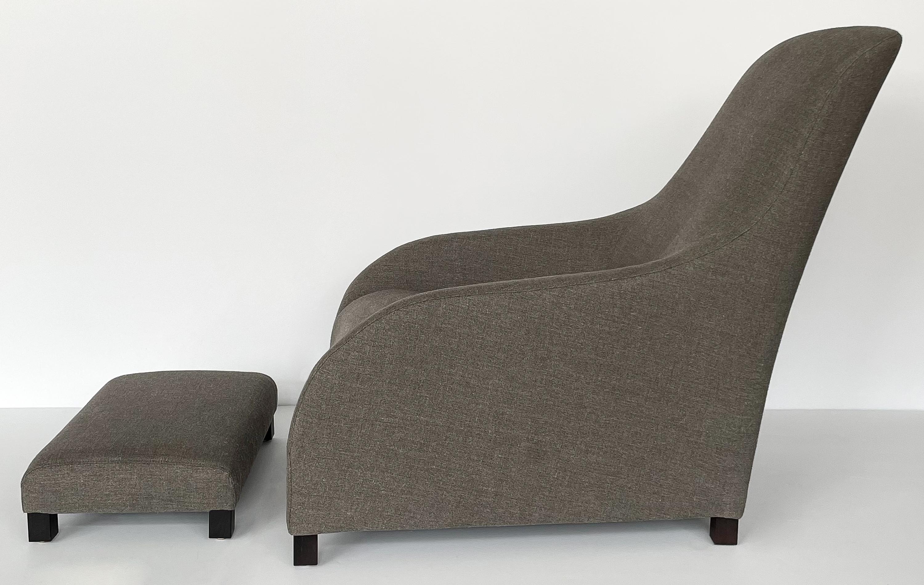 Kalos Lounge Chair and Ottoman by Antonio Citterio for B&B Italia In Excellent Condition In Chicago, IL