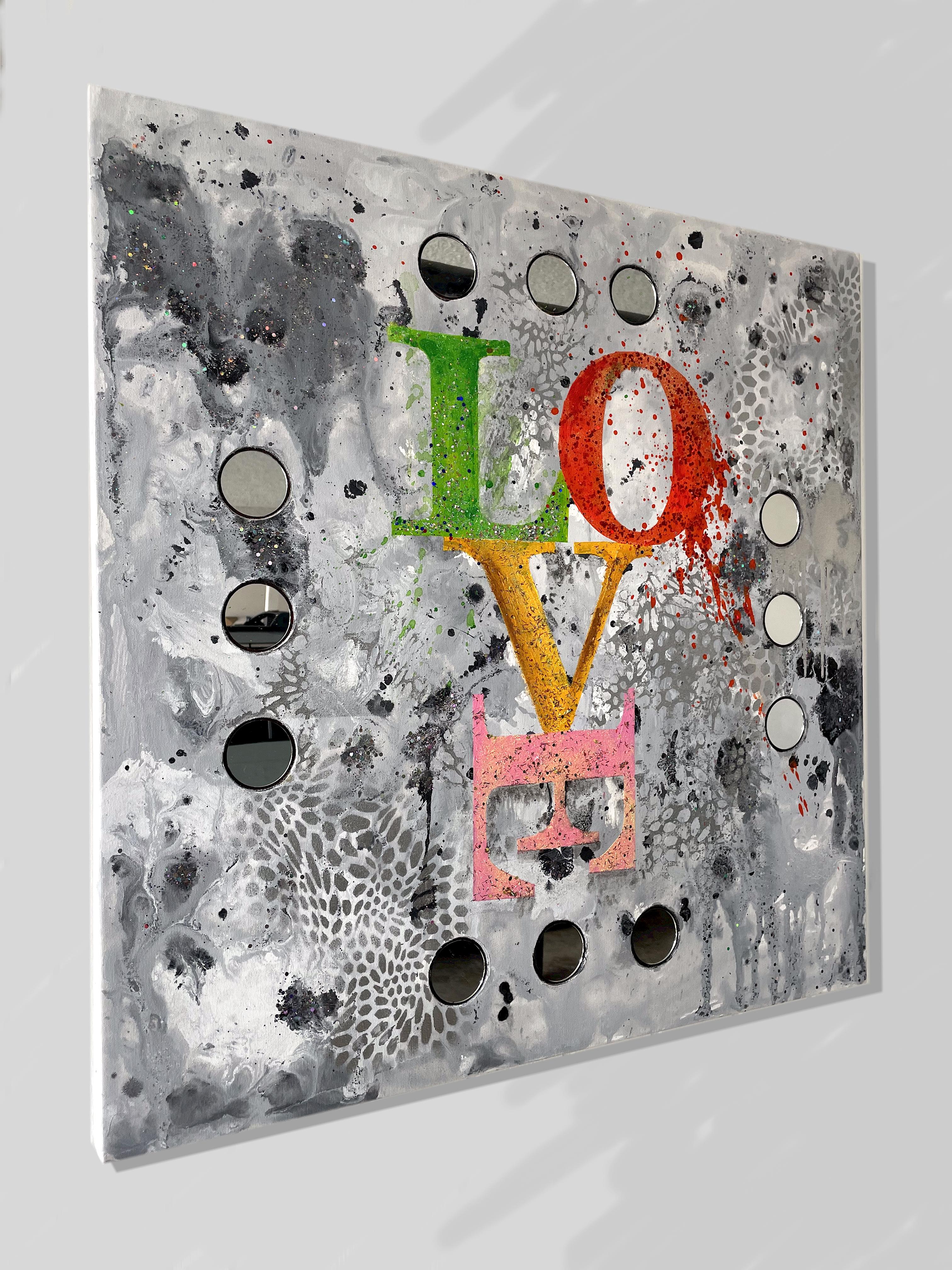 Love-5, Contemporary art, Abstract Original Painting, Ready to Hang For Sale 1