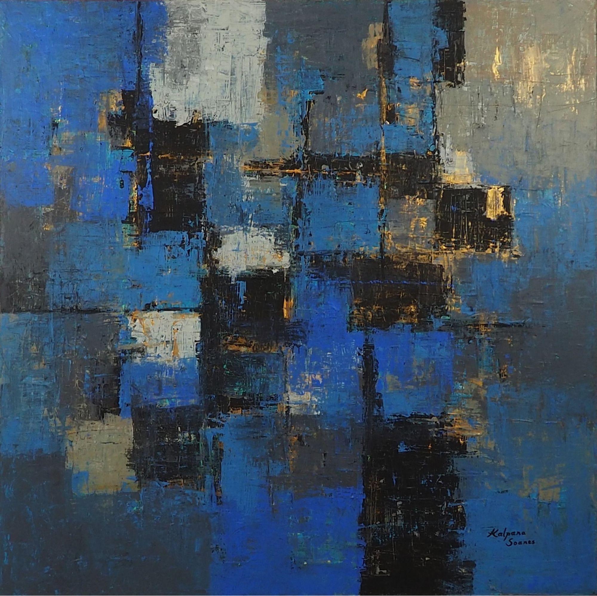 Look Up At Your North Star, Mixed Media on Canvas - Mixed Media Art by Kalpana Soanes