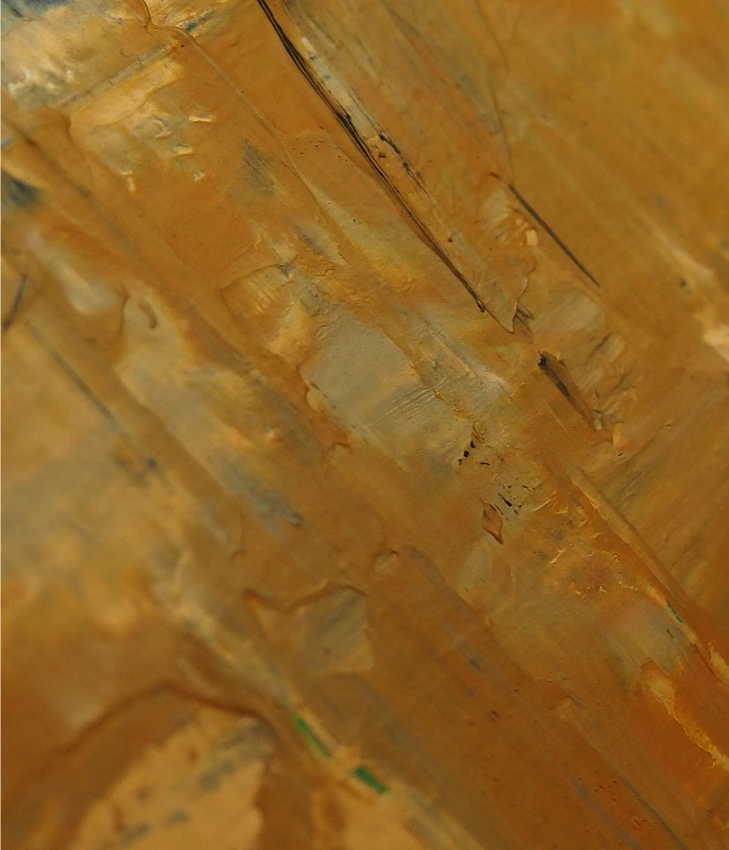 Itâ€™s a crazy life so enjoy each day, make every moment beautiful, be happy with your choices and Never Mind The Crossroads.  A large abstract painting to make a great statement piece on the wall. Rich in colour, red and ochre with highlights of