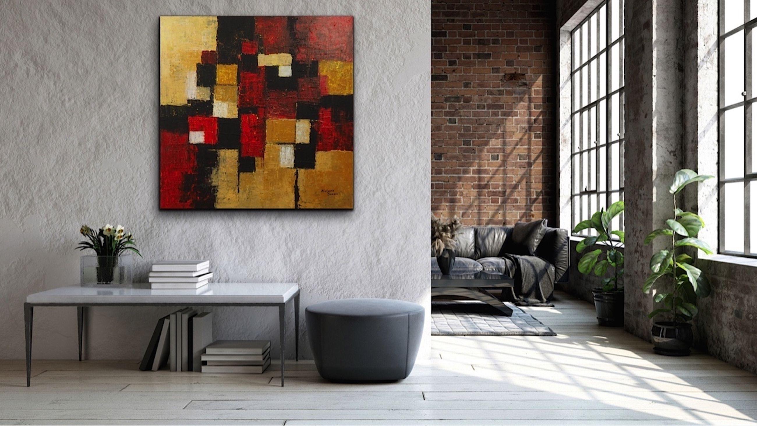 Never Mind The Crossroads, Mixed Media on Canvas For Sale 1