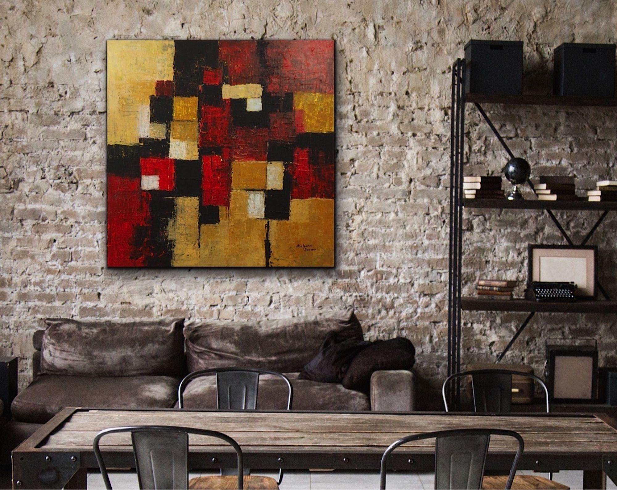 Never Mind The Crossroads, Mixed Media on Canvas For Sale 2