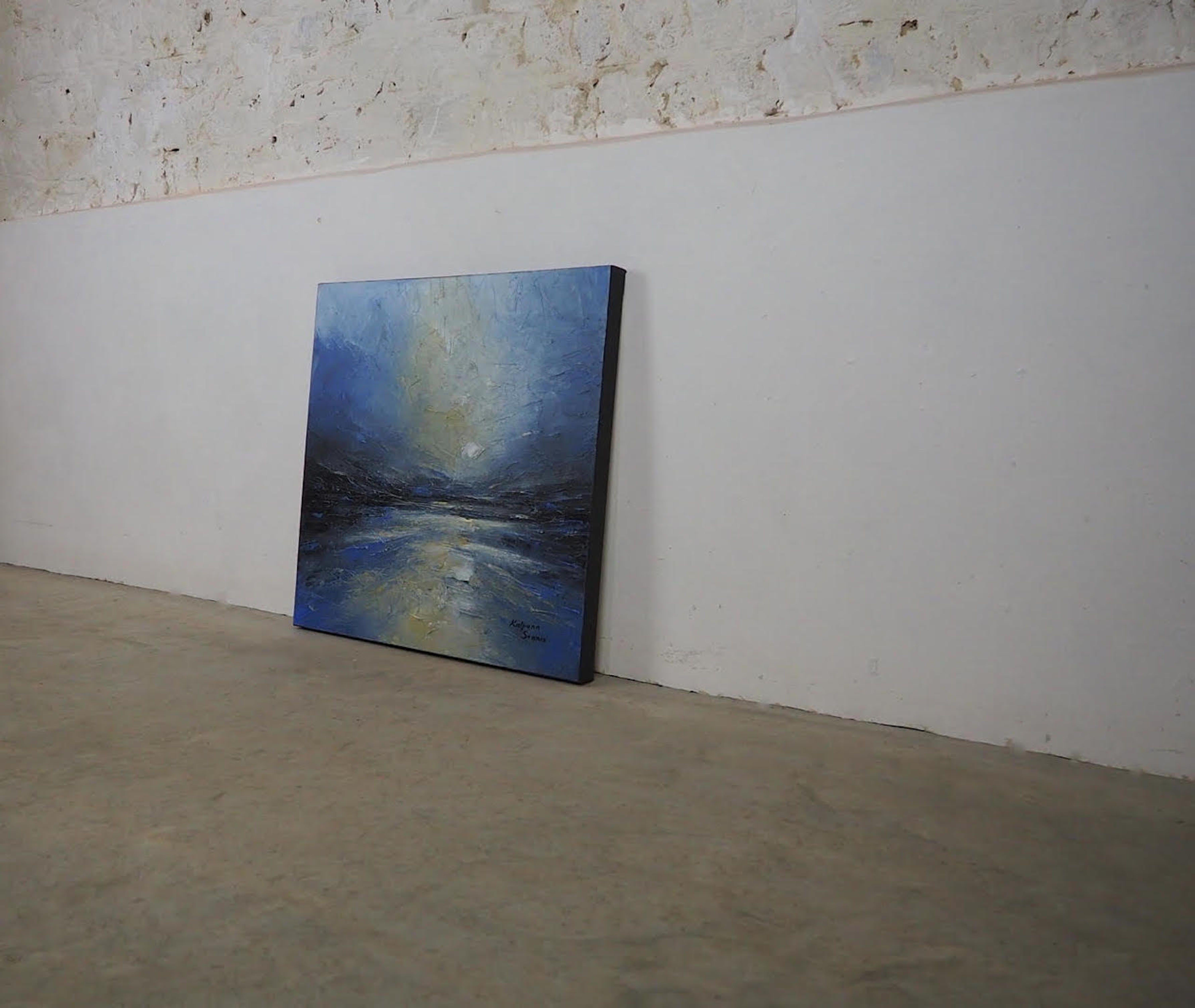 A Dusk Without You, Painting, Oil on Canvas For Sale 2