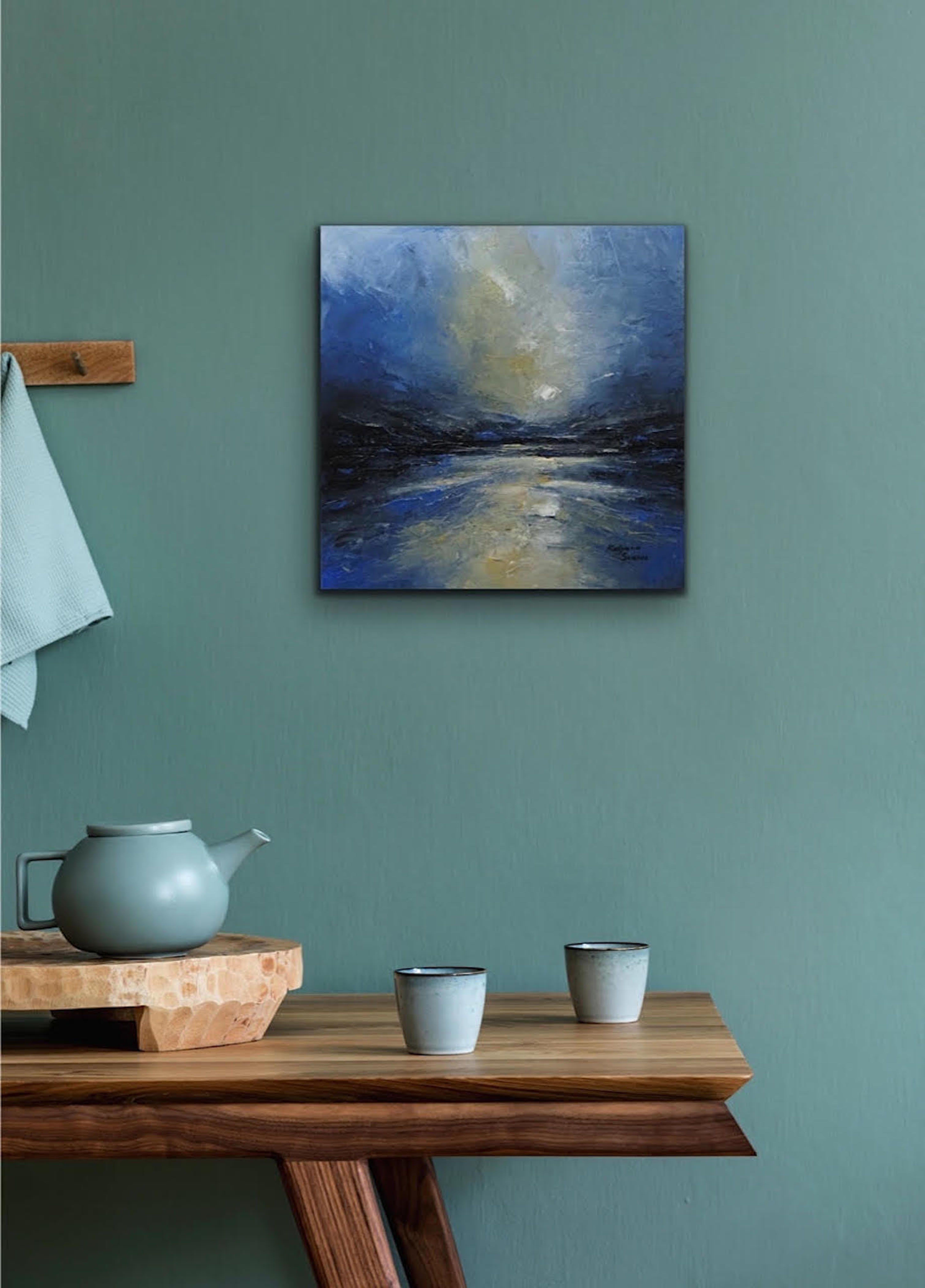 A Dusk Without You, Painting, Oil on Canvas For Sale 3