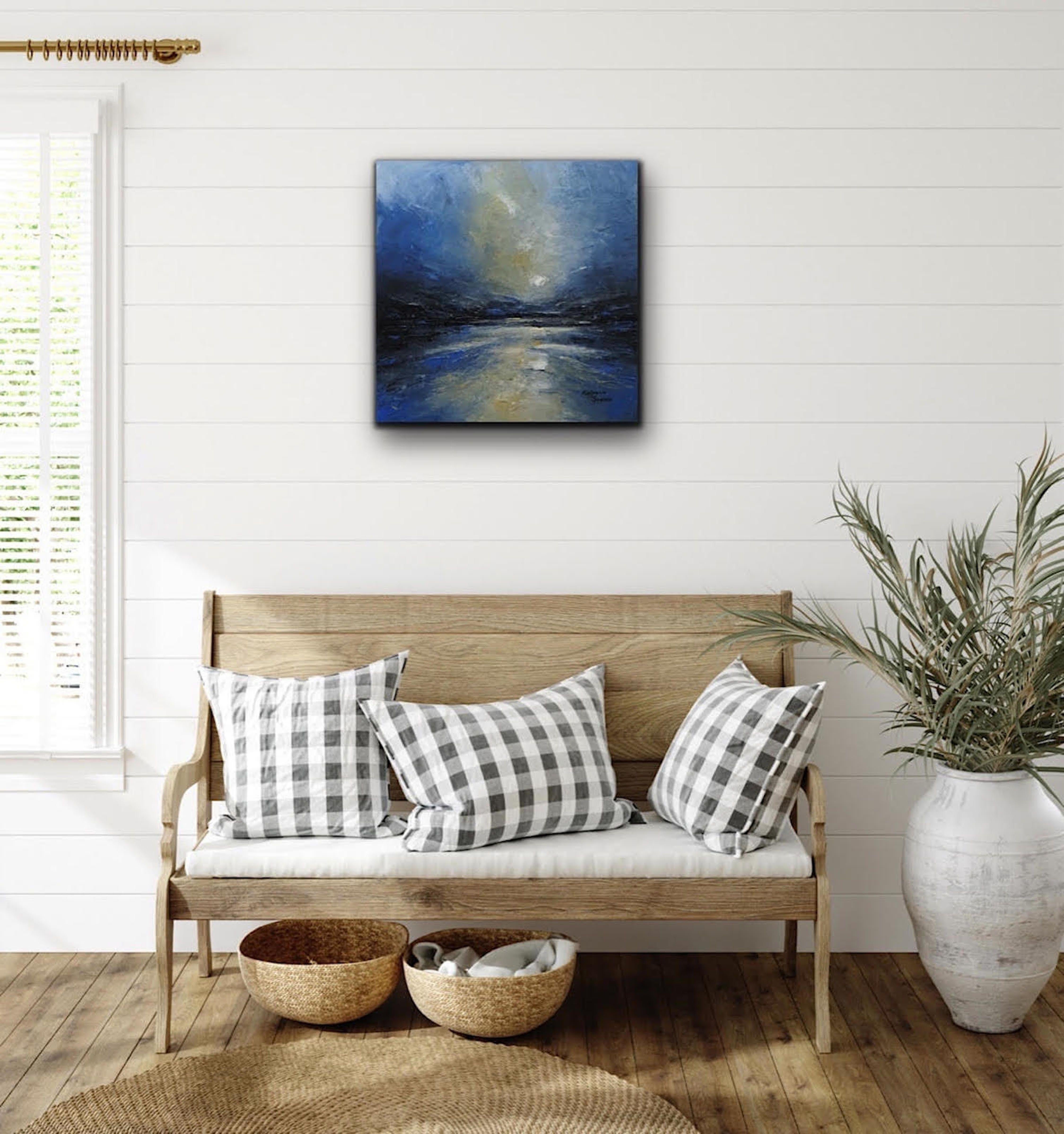 A Dusk Without You, Painting, Oil on Canvas For Sale 4
