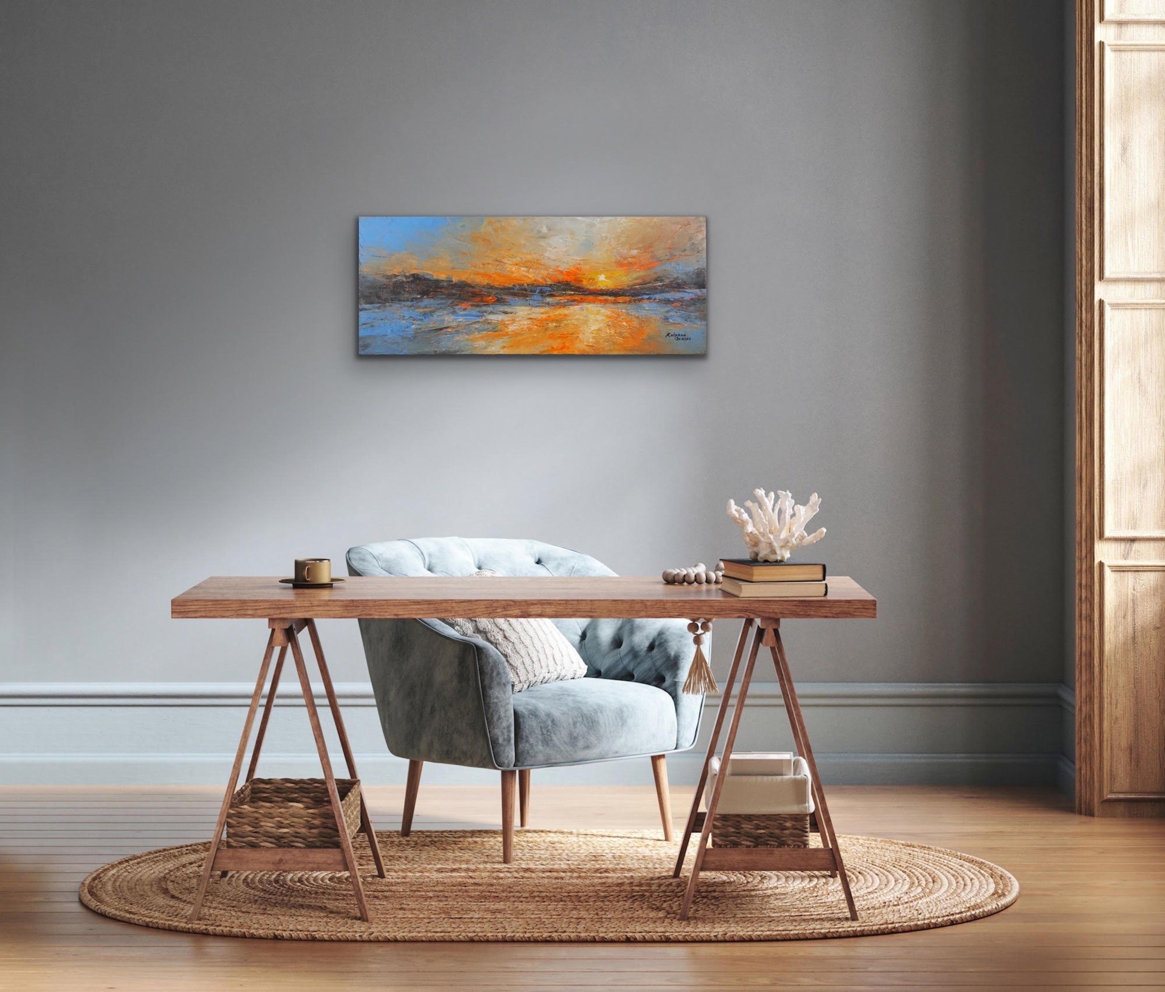 Rejoicing Shore, Painting, Oil on Canvas For Sale 3