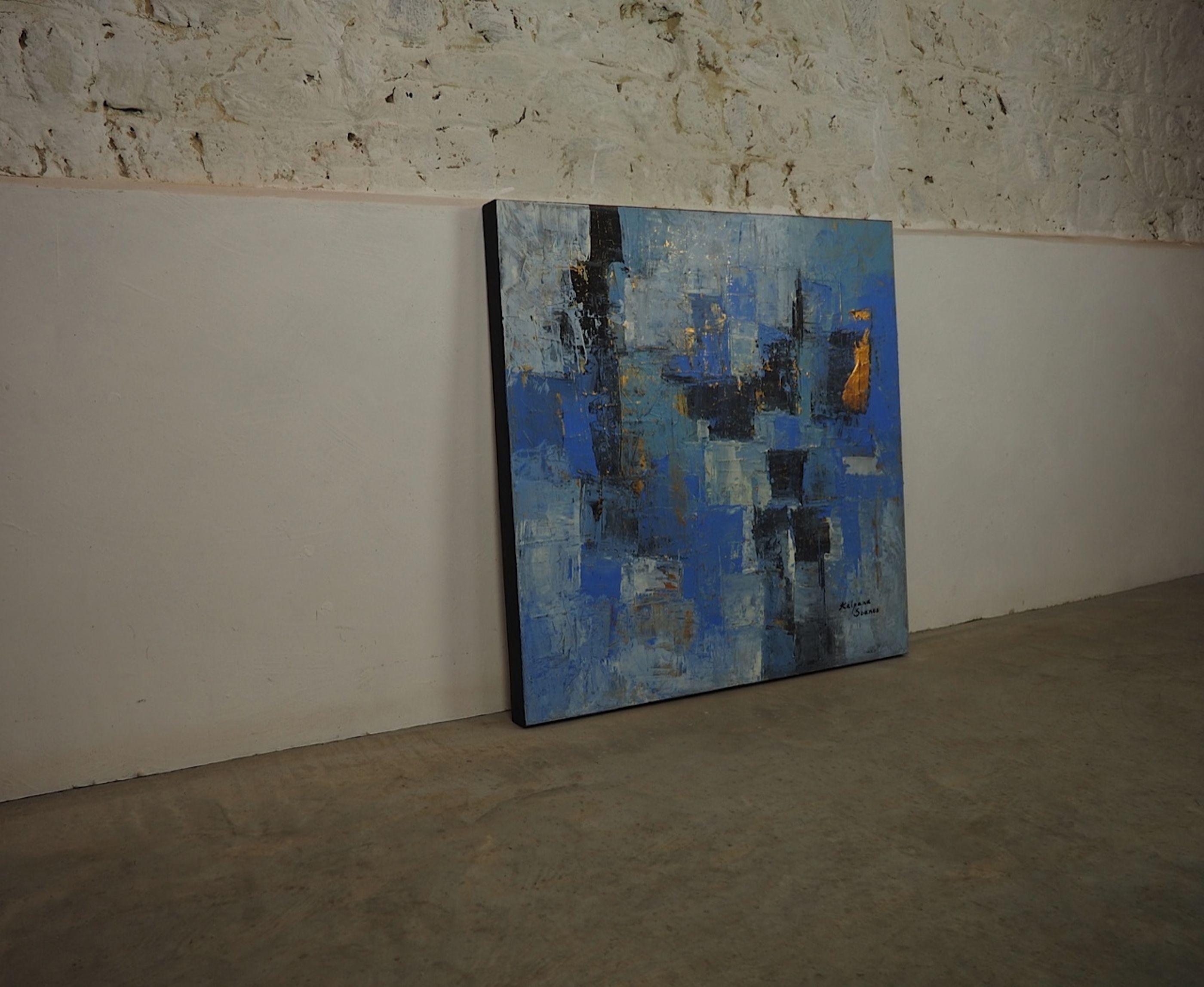 Questo freddo e gelido inverno, Pittura, Acrilico su tela - Painting di Kalpana Soanes
