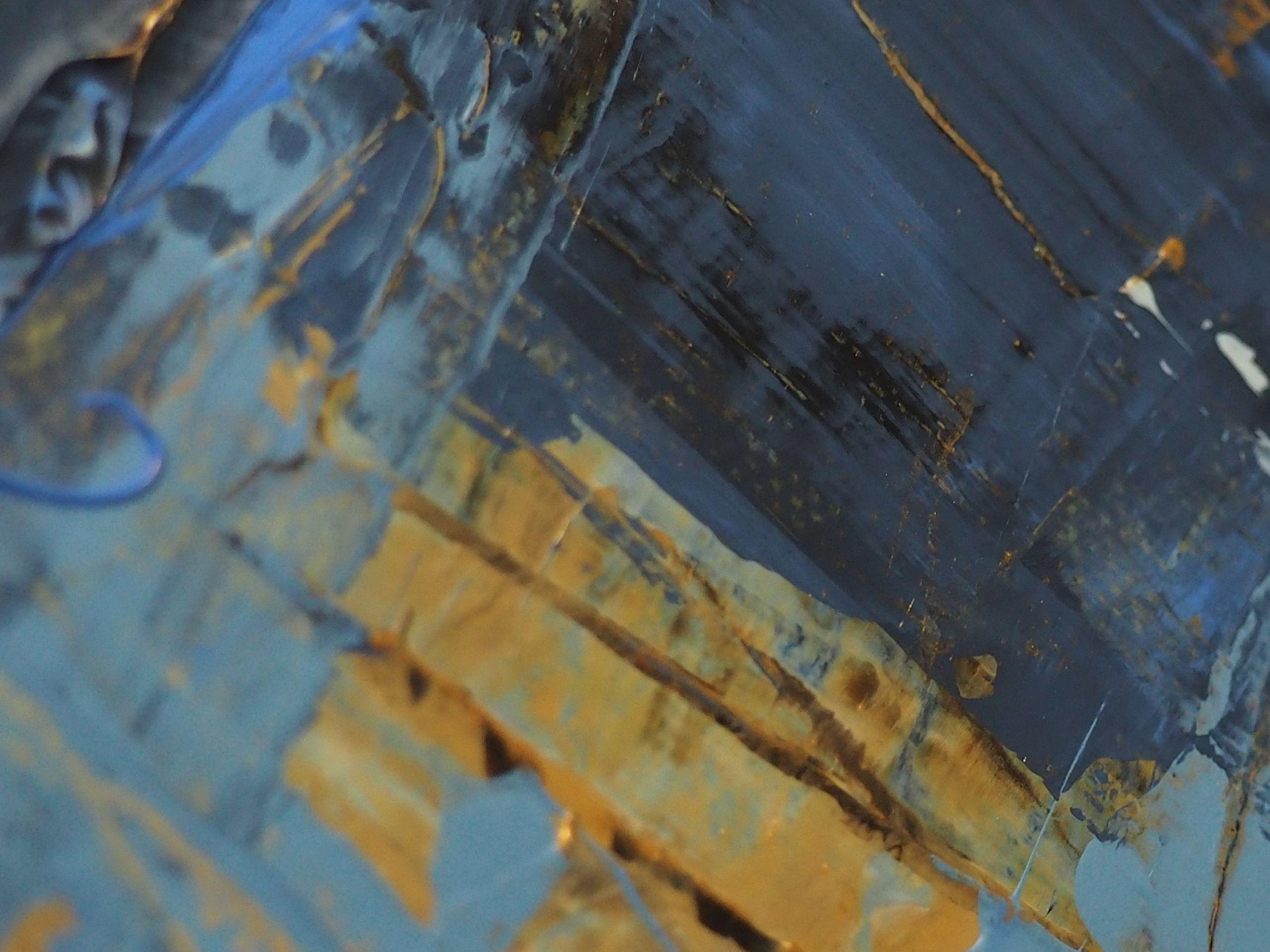 Questo freddo e gelido inverno, Pittura, Acrilico su tela - Painting Astratto di Kalpana Soanes