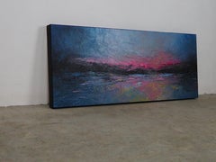 Brume crépusculaire, peinture, huile sur toile